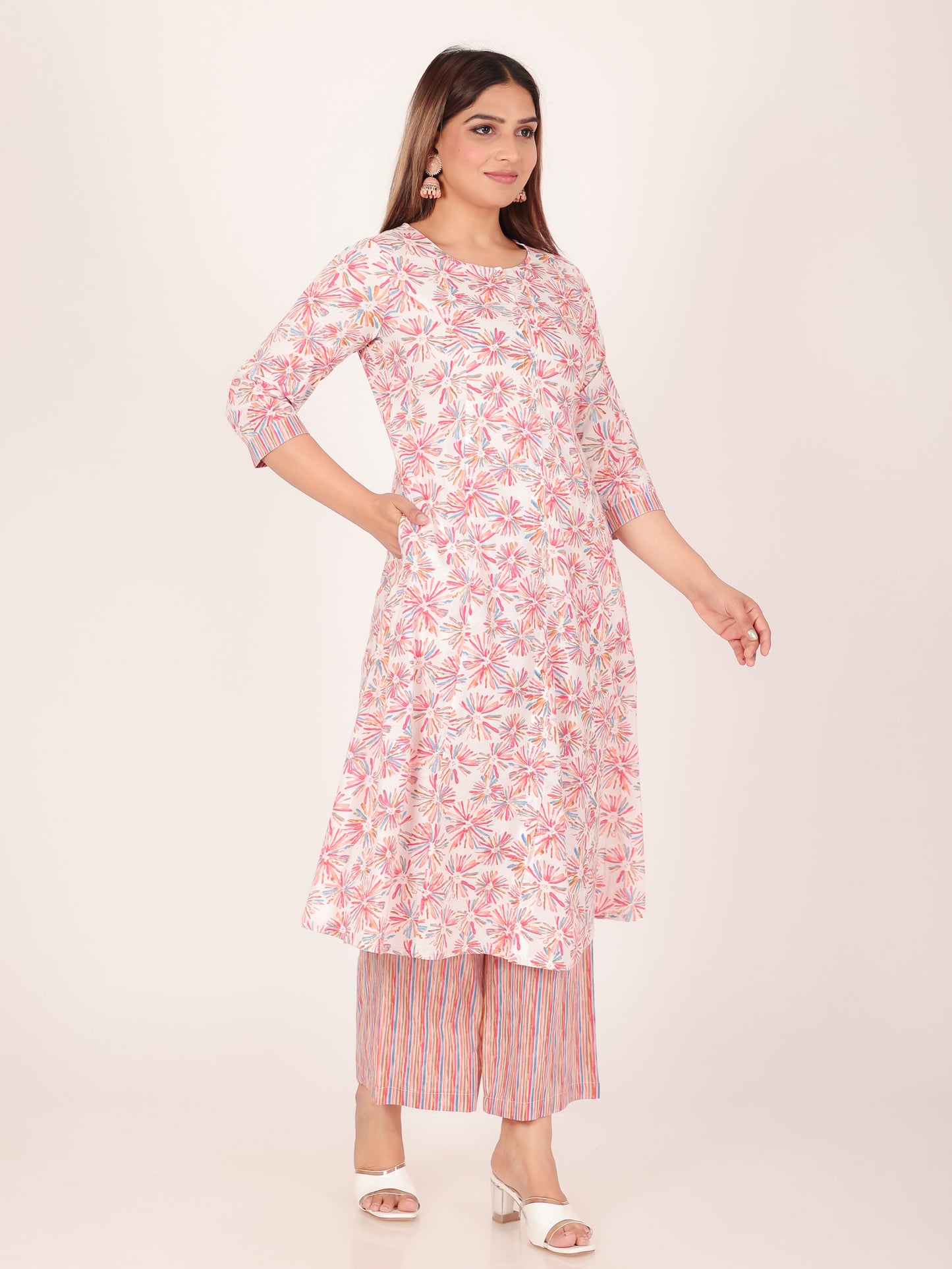 Soft Cotton Abstract Kurta