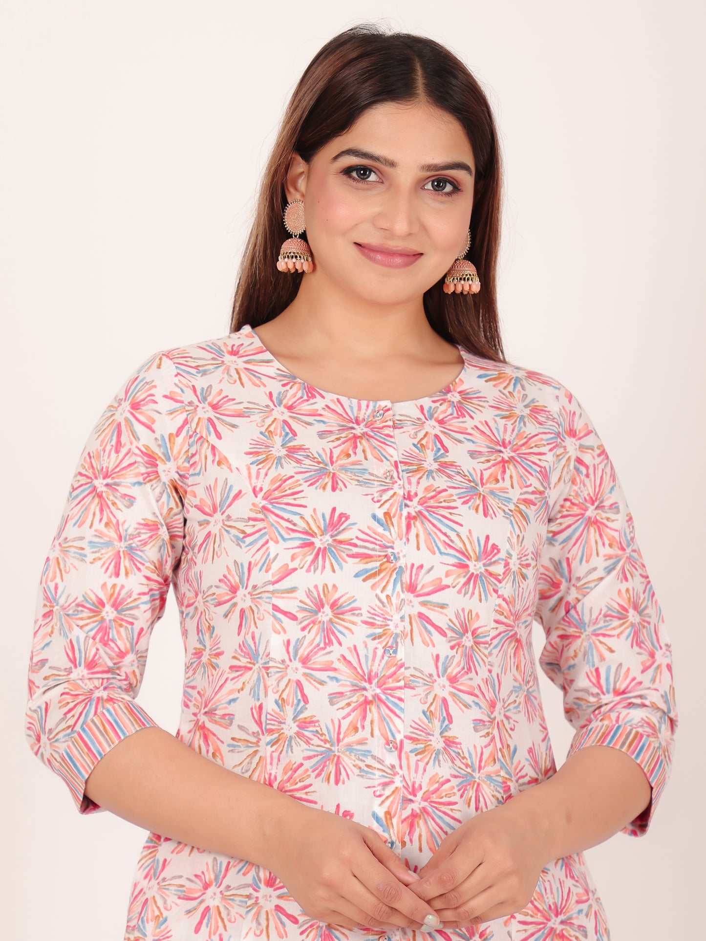 Soft Cotton Abstract Kurta