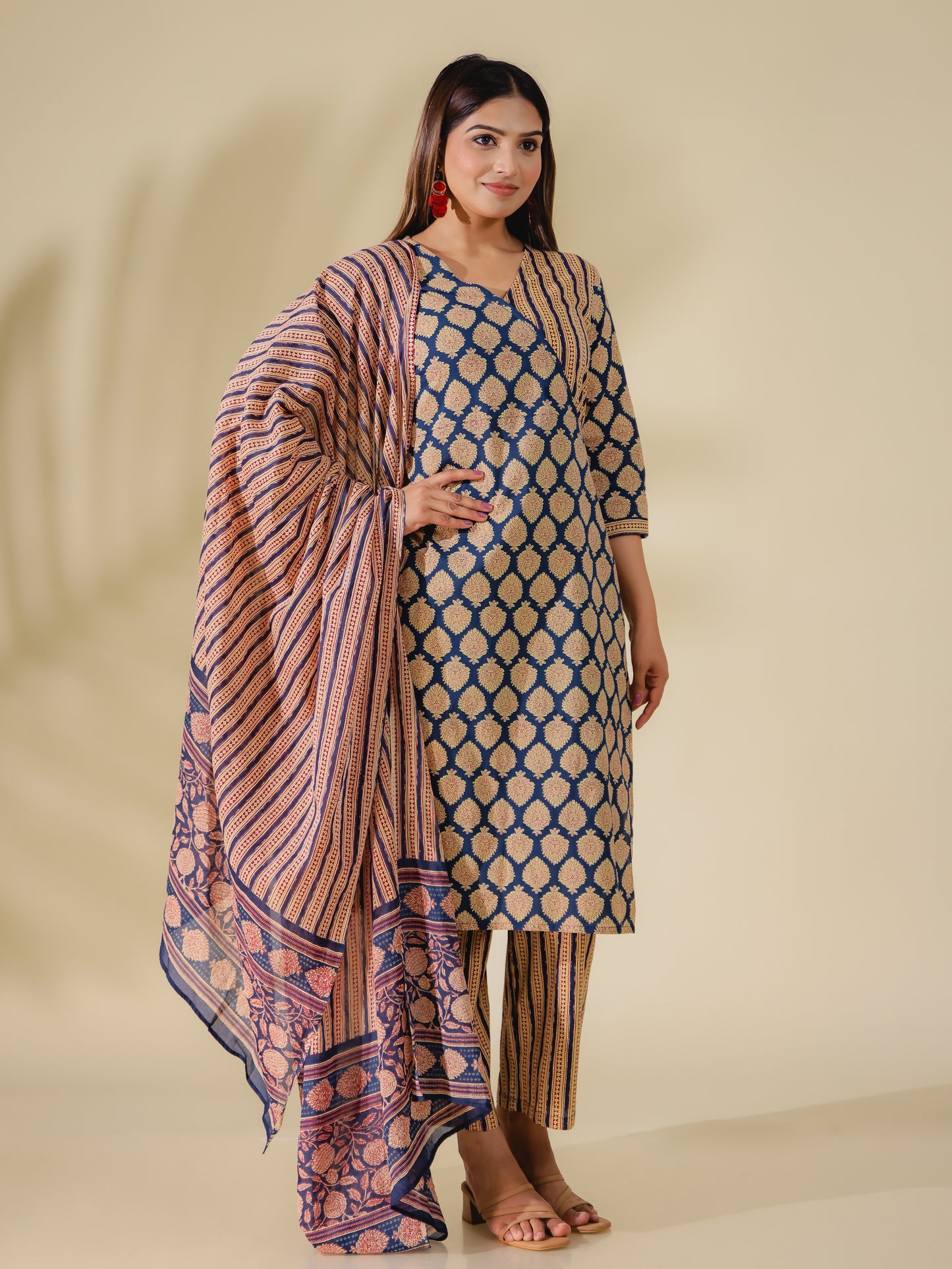 Voile Cotton Block Dupatta