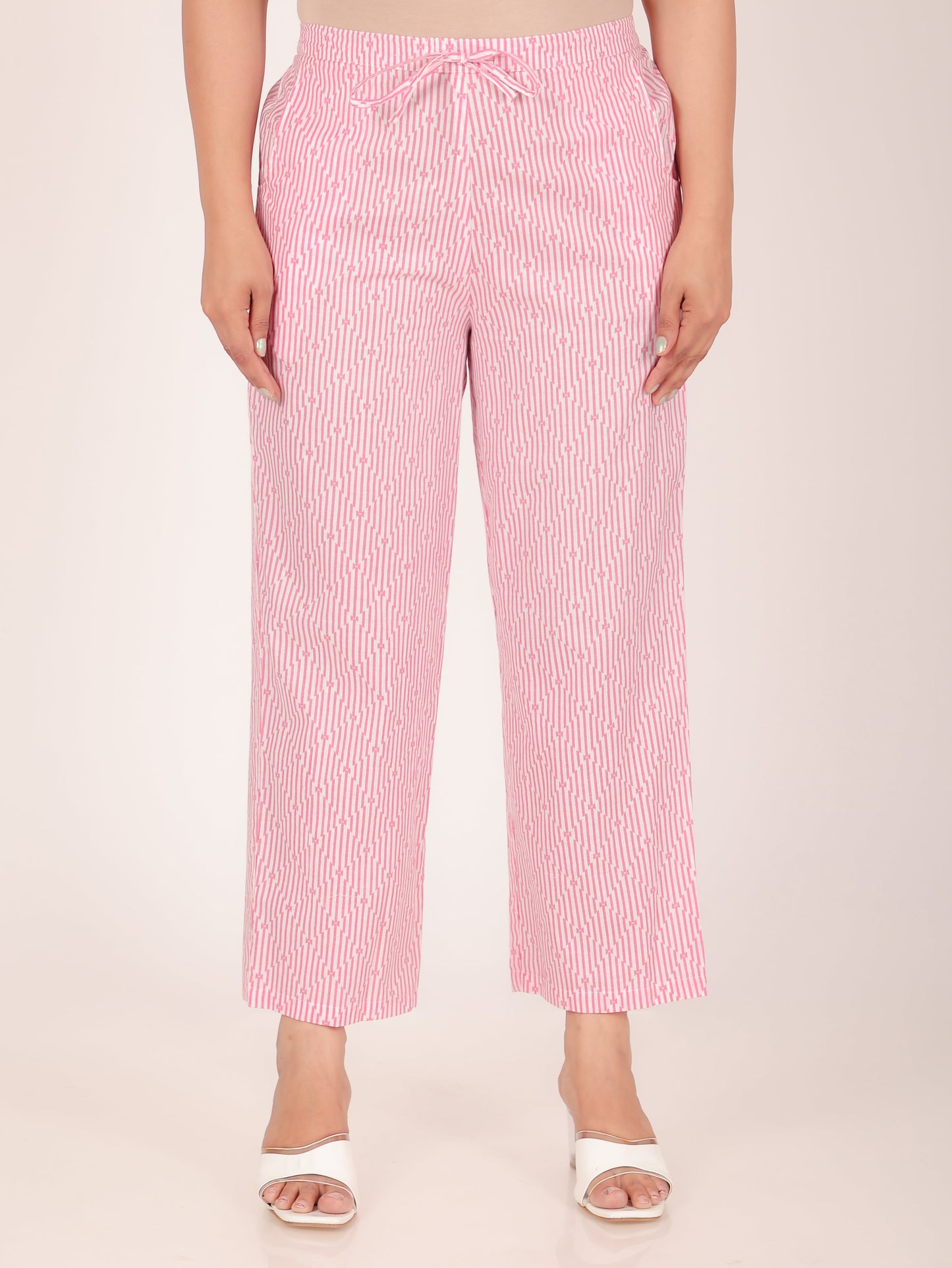 Soft Cotton Geometric Pant