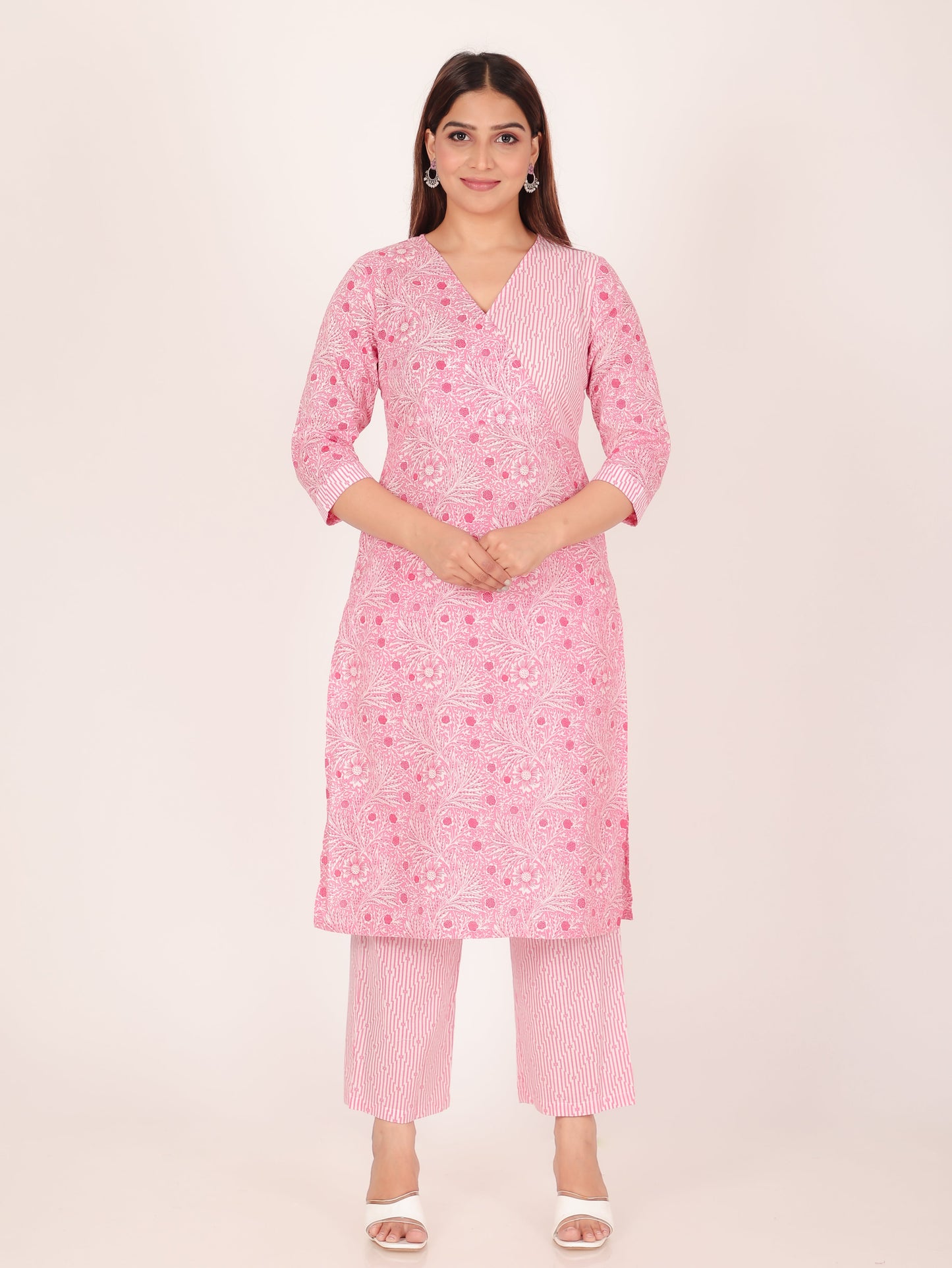 Soft Cotton Floral Kurta