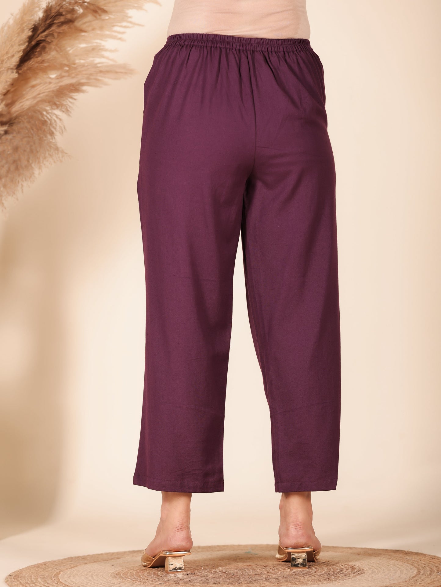 Linen Cotton Solid Pant