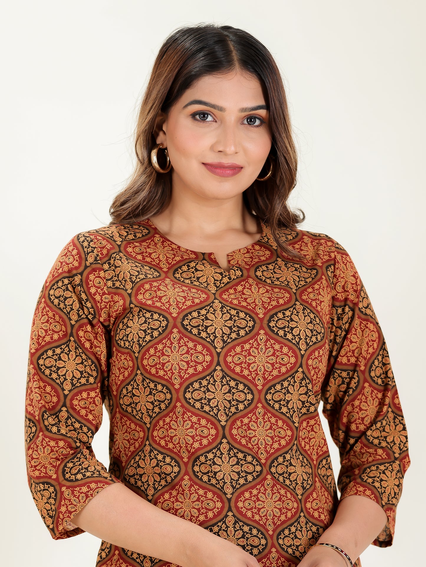 Soft Cotton Geometric Kurti