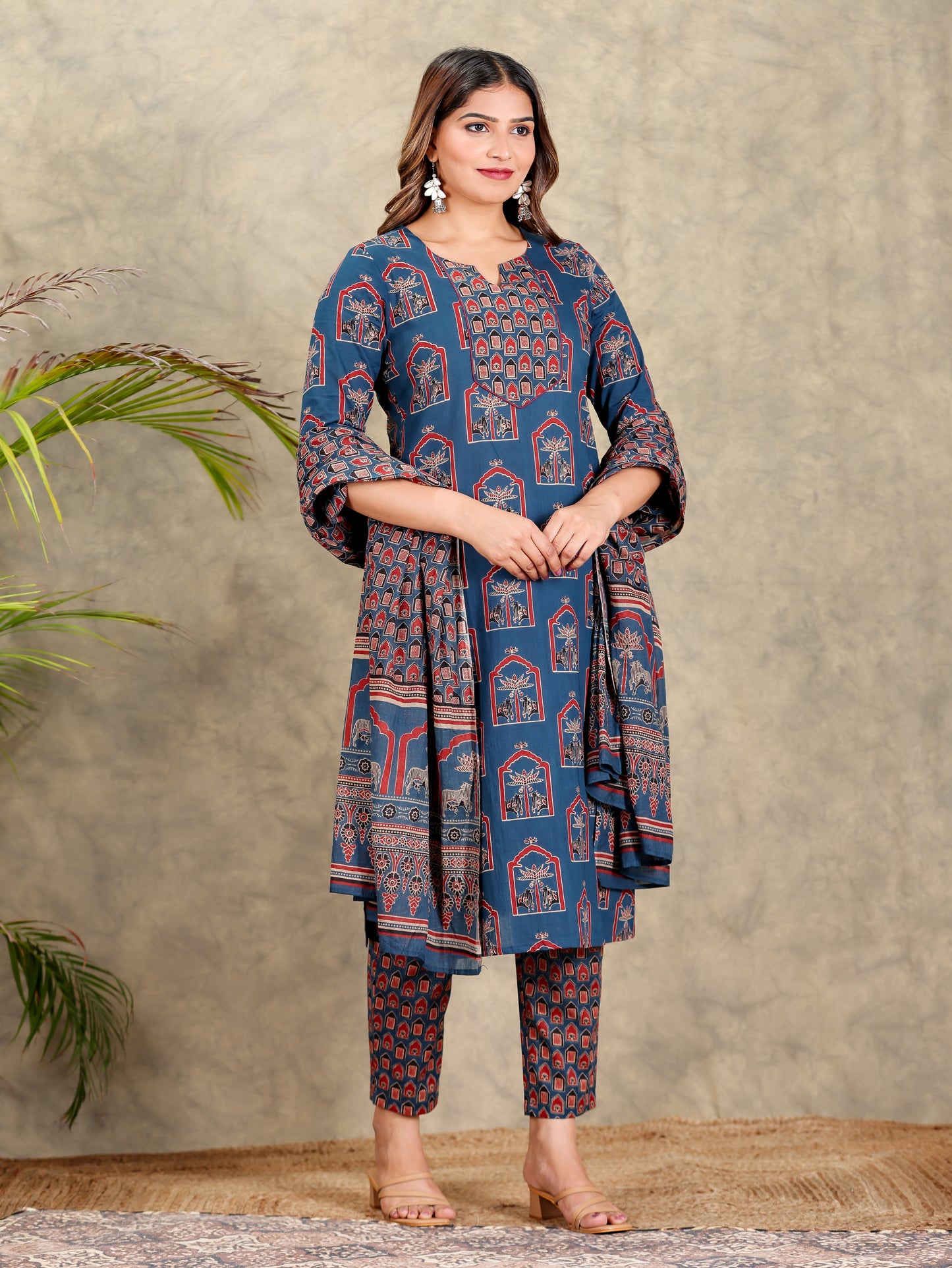 Soft Cotton Abstract Kurta