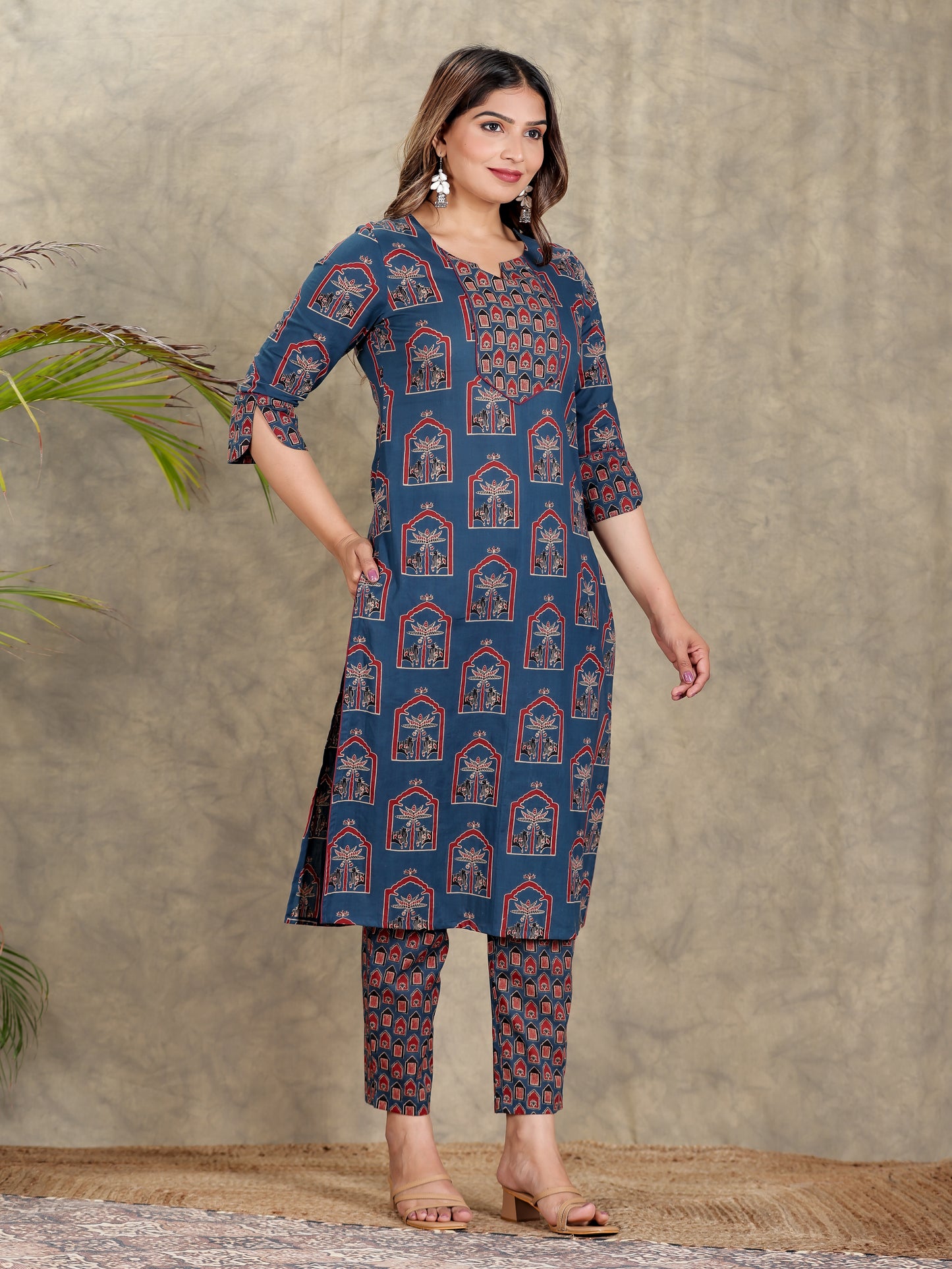 Soft Cotton Abstract Kurta