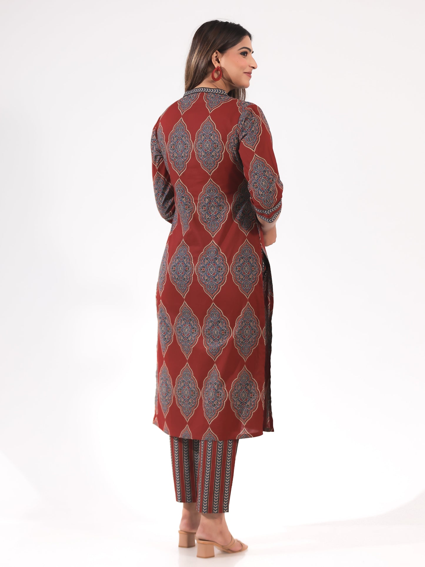 Soft Cotton Geometric Kurta