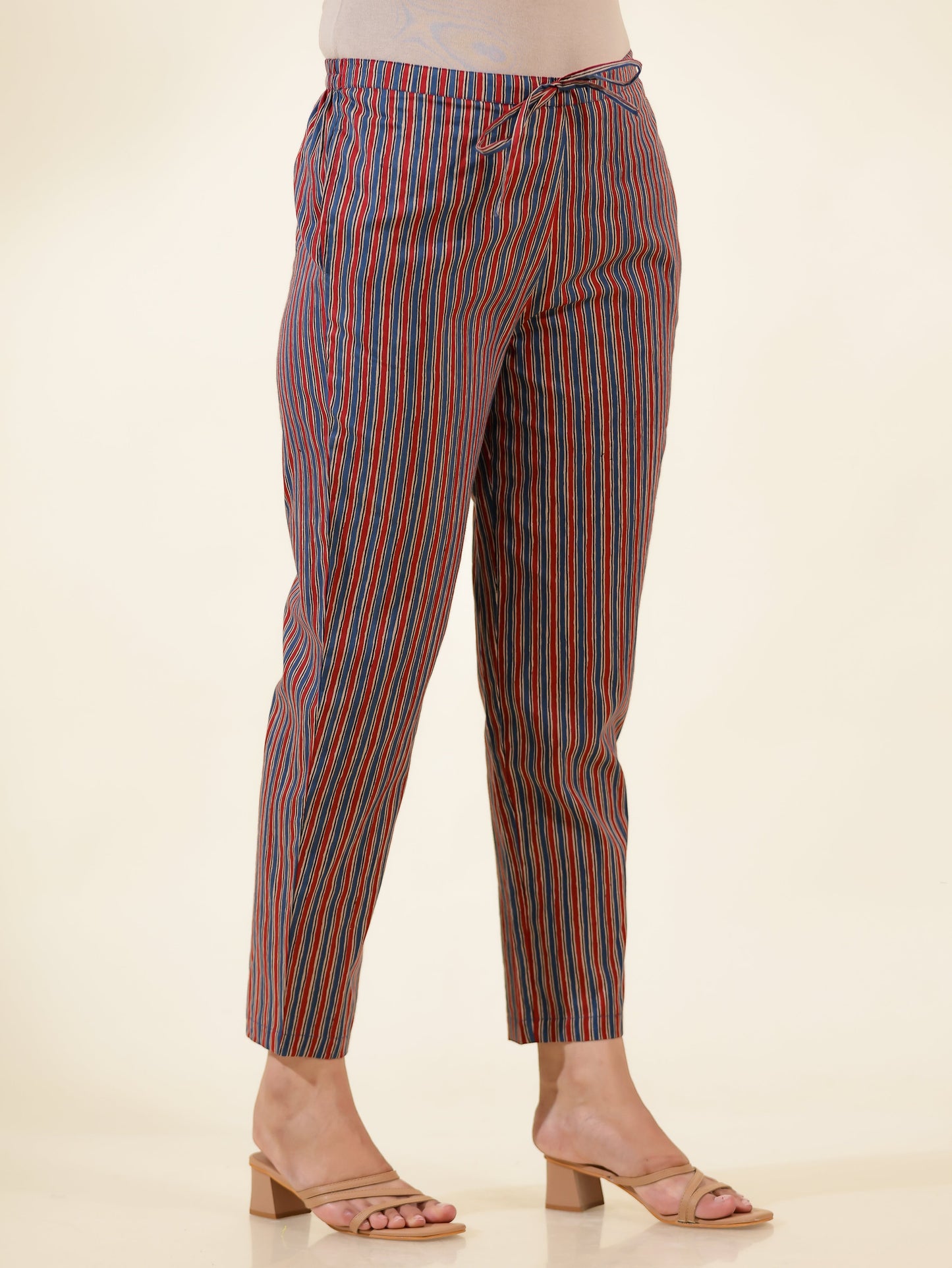 Soft Cotton Striped Pant