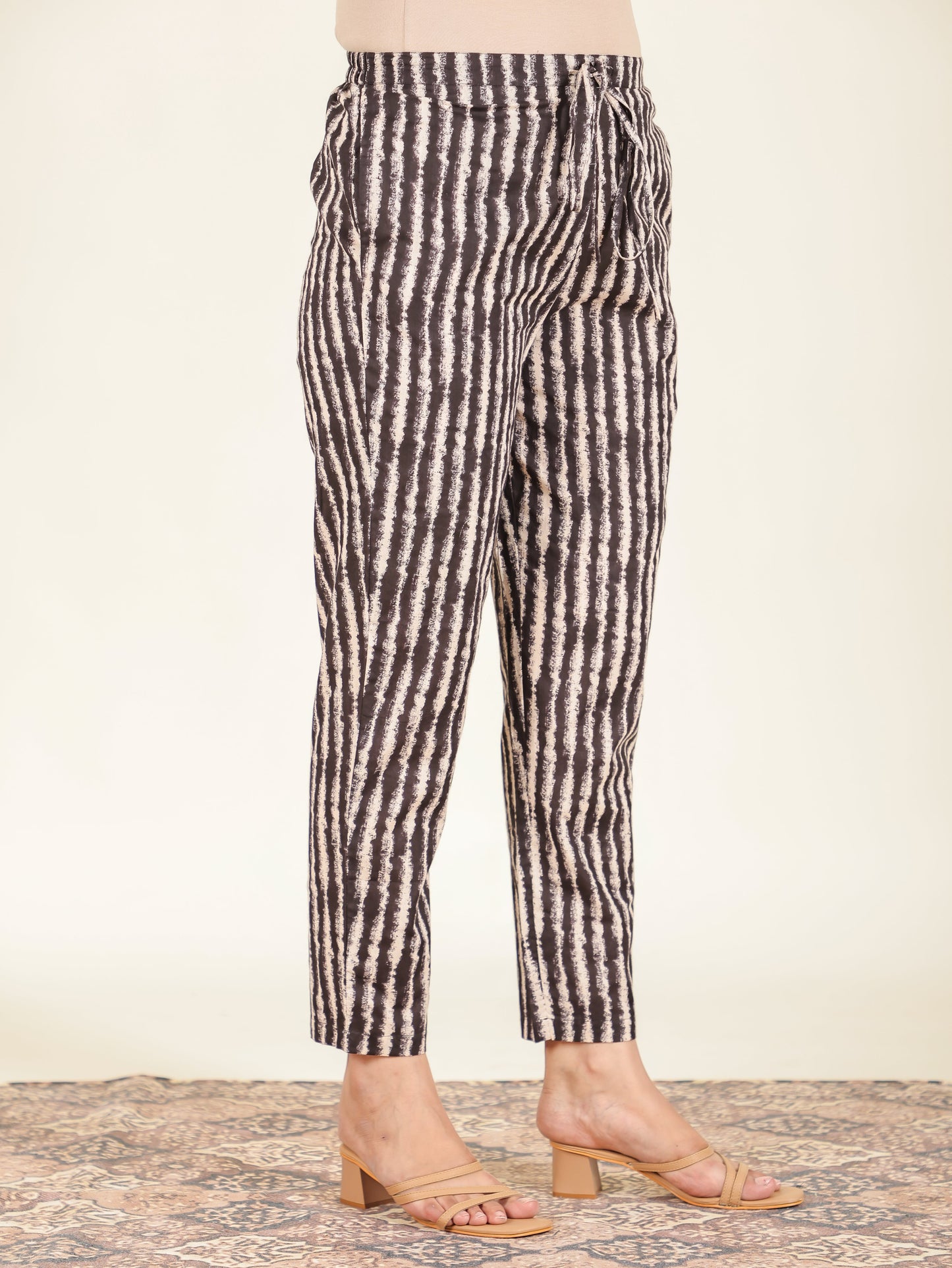 Soft Cotton Striped Pant