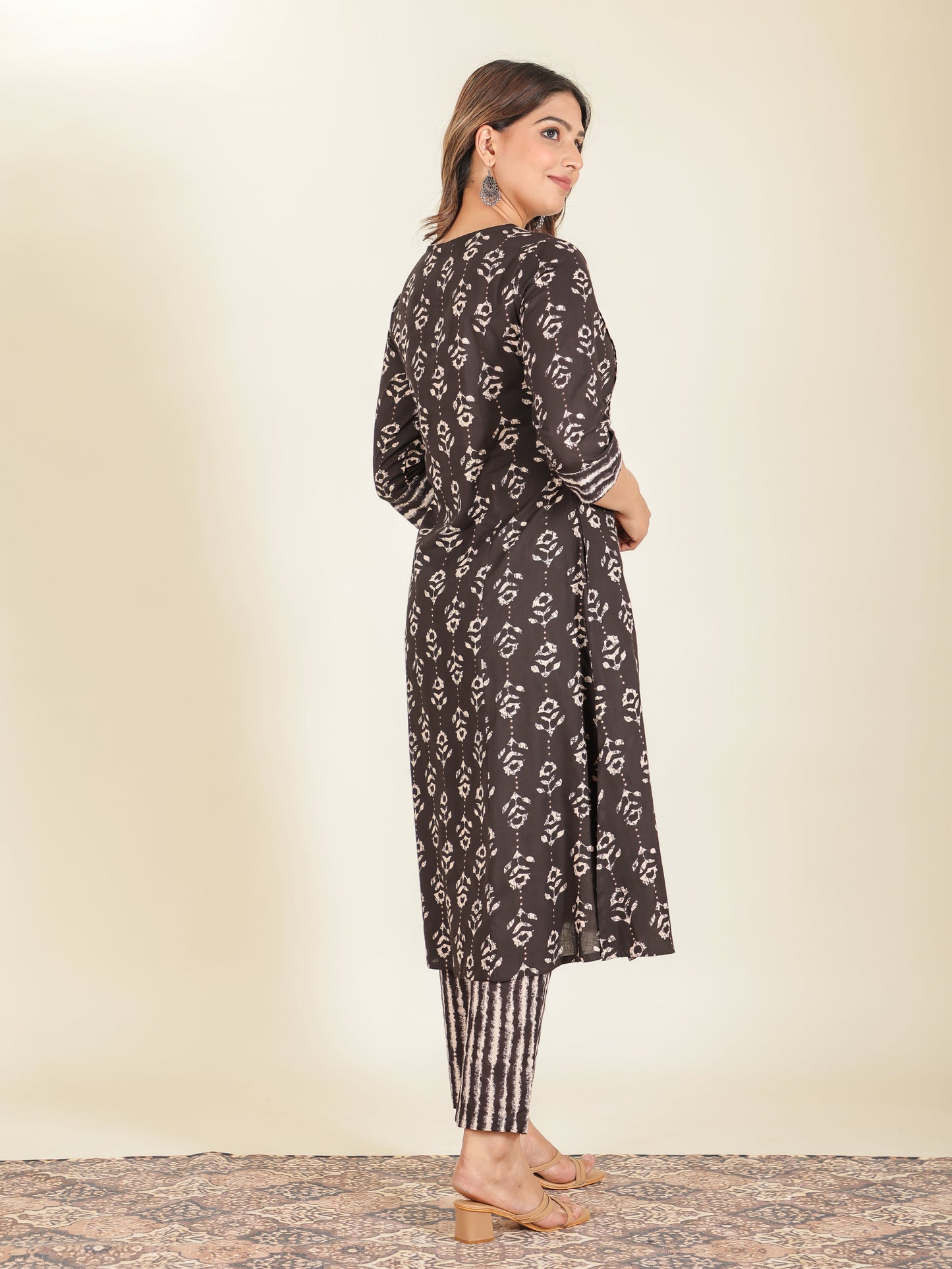 Soft Cotton Floral Kurta