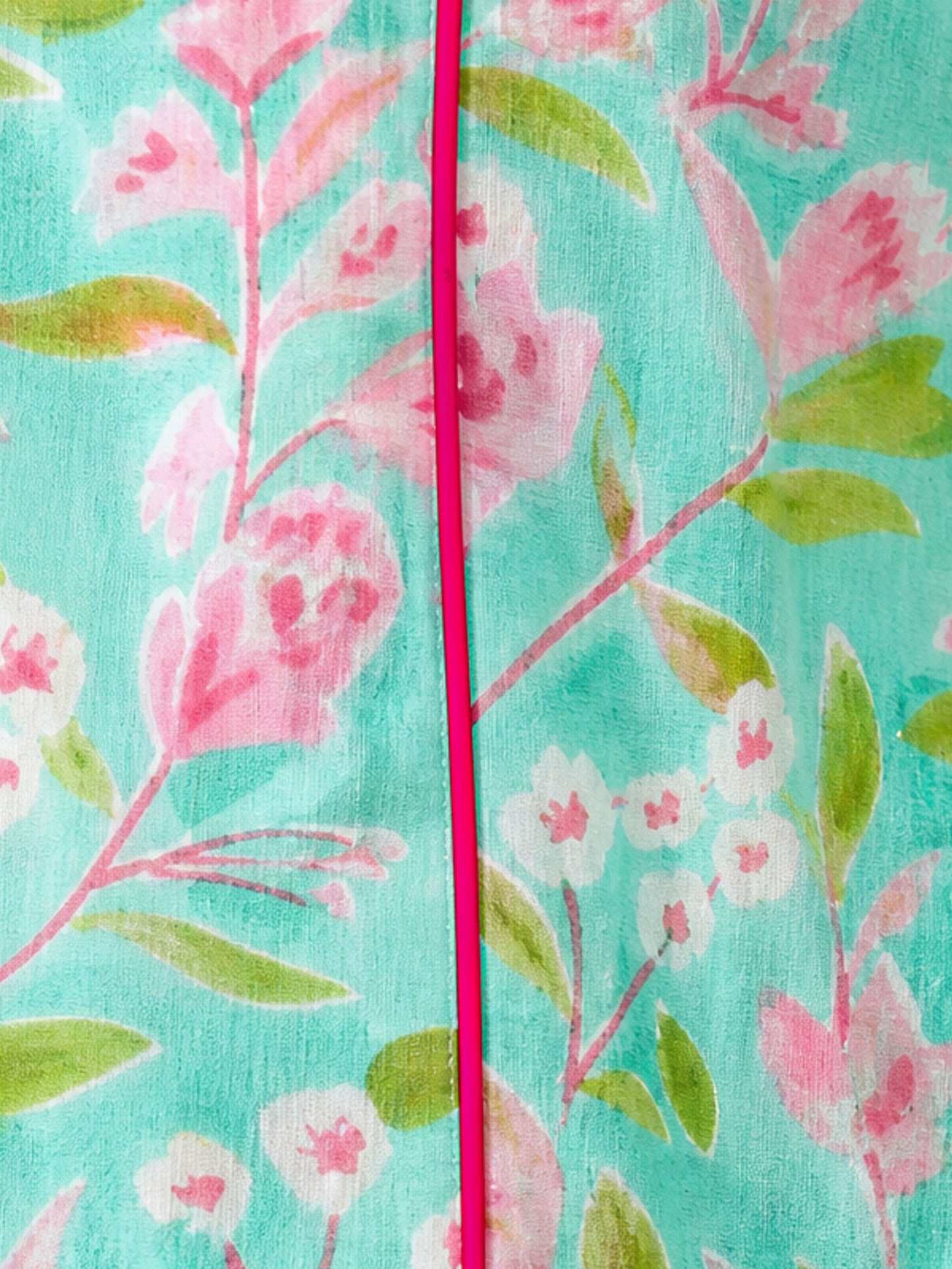 Soft Cotton Floral Flared Green Kurta