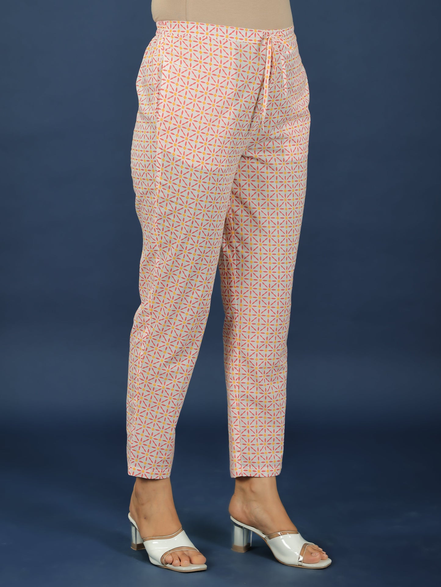 Soft Cotton Geometric Pant