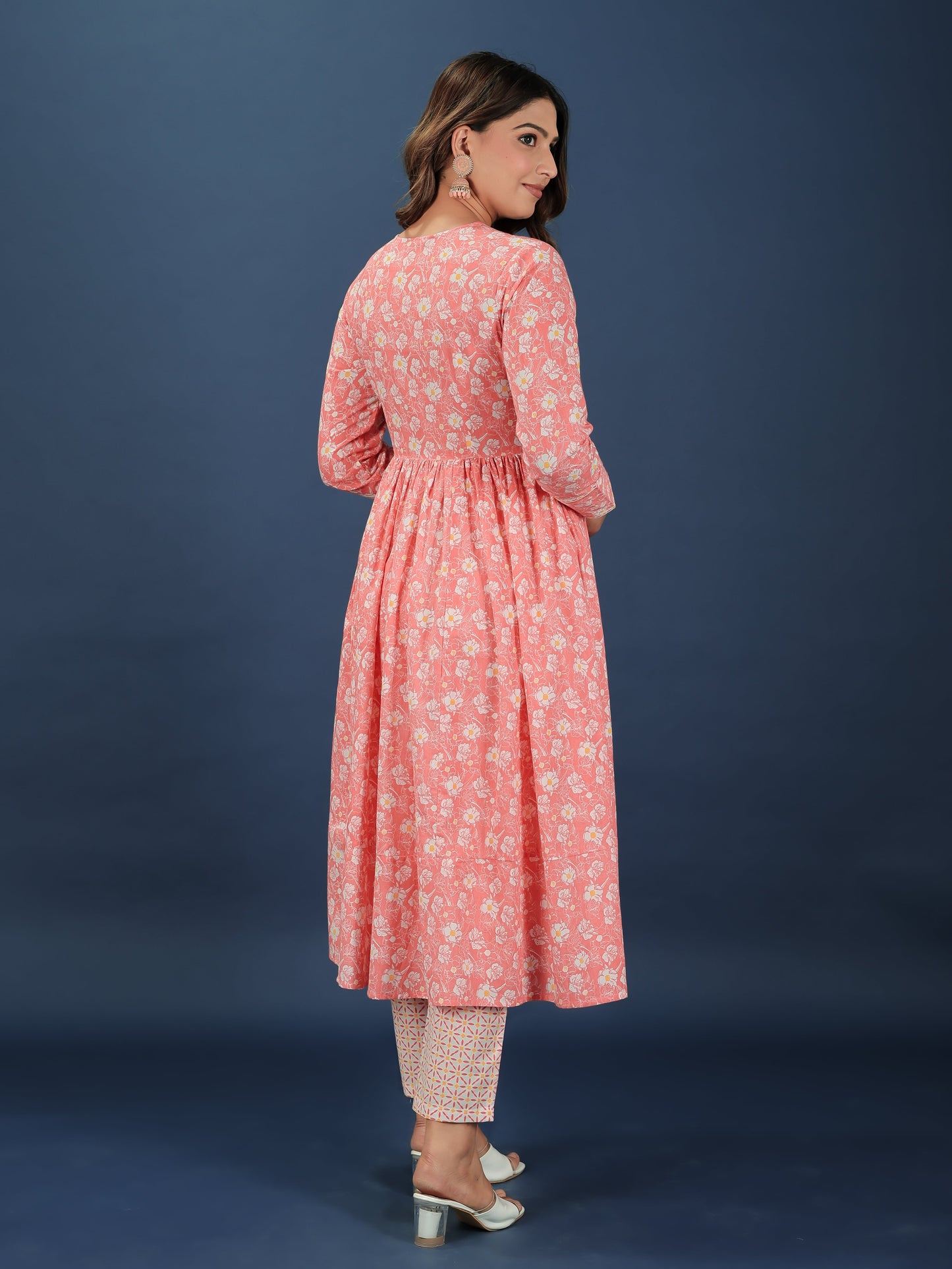 Soft Cotton Floral Kurta