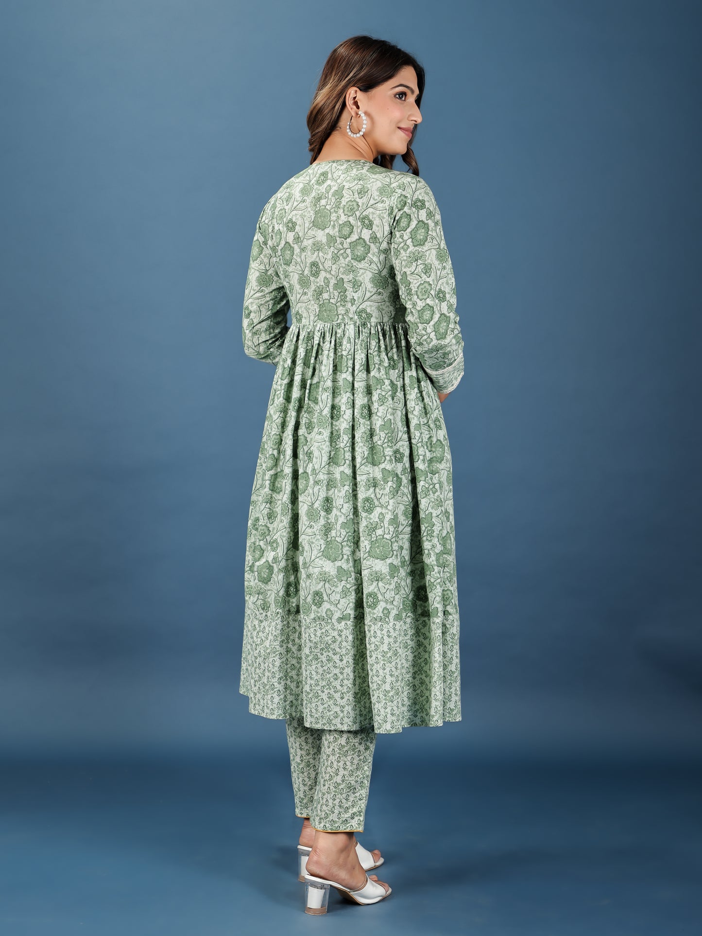 Soft Cotton Floral Kurta