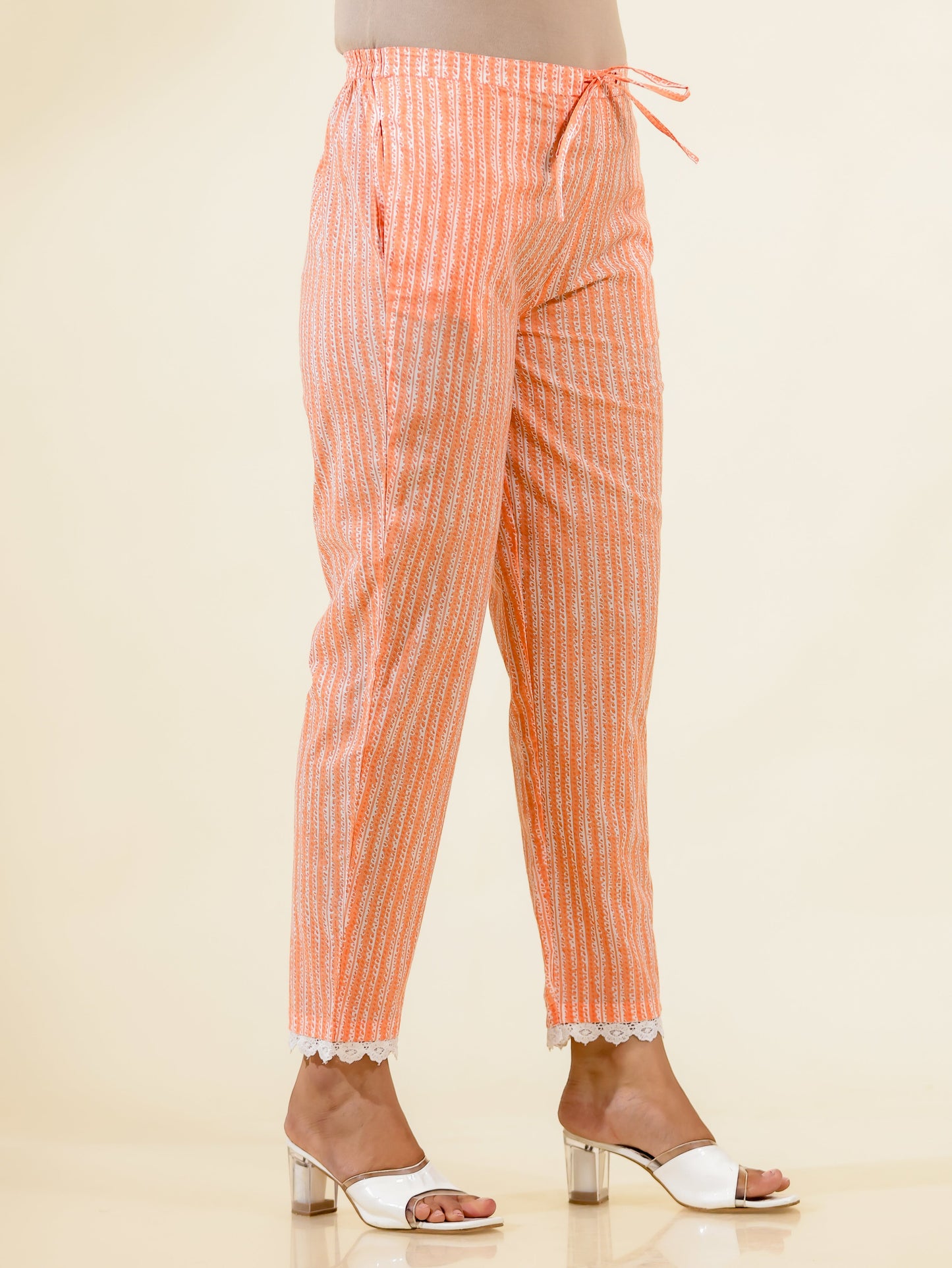 Soft Cotton Striped Pant