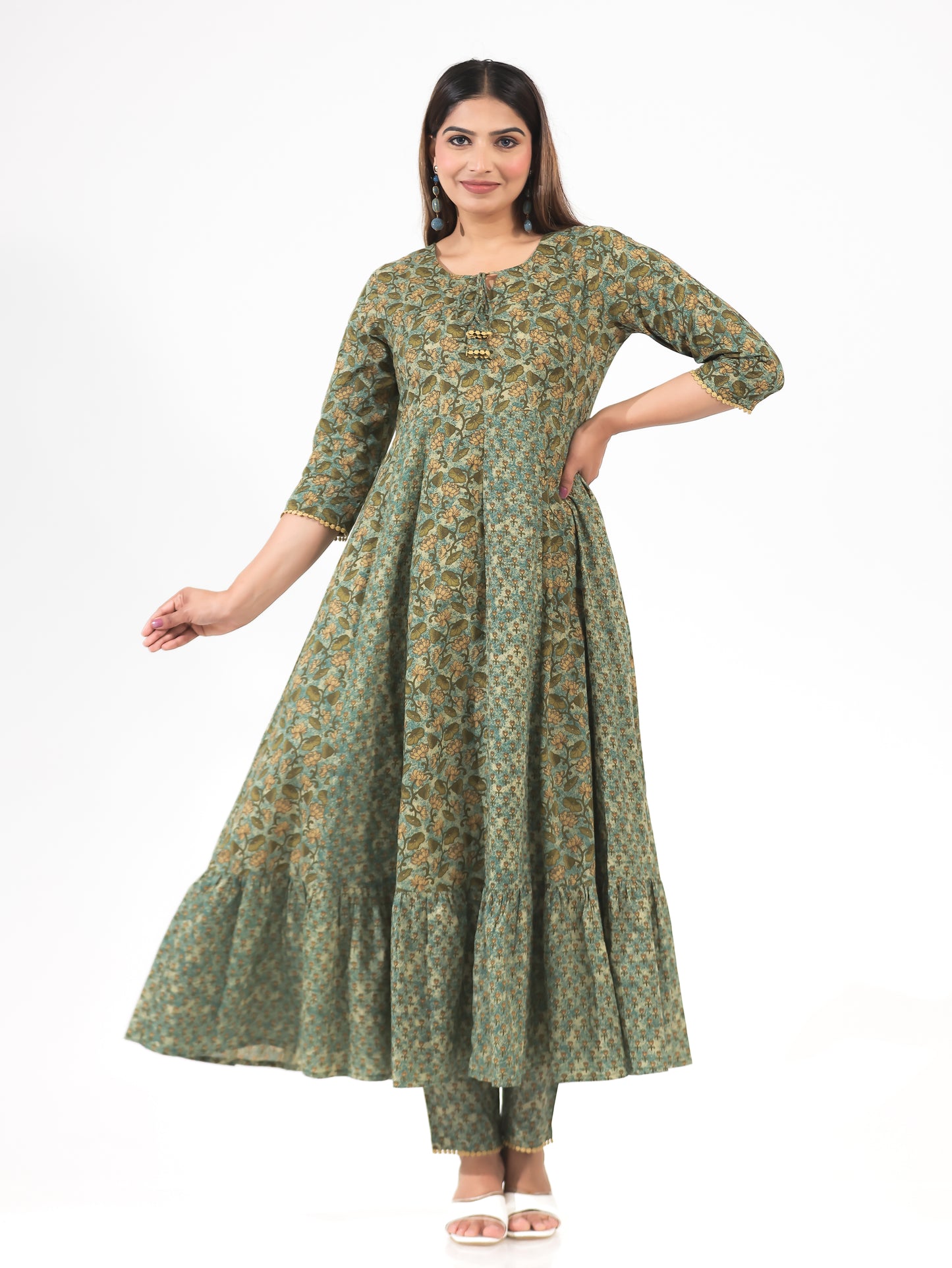 Soft Cotton Floral Kurta