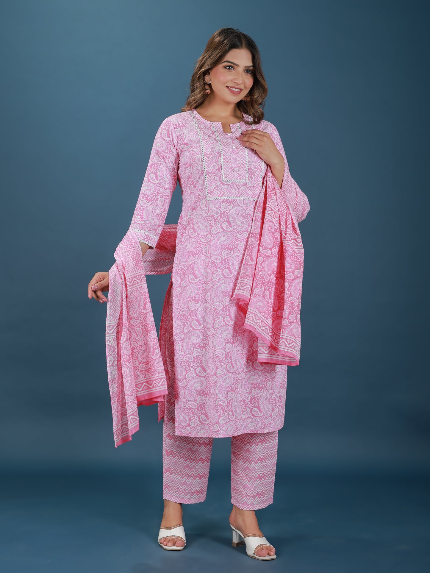 Soft Cotton Paisley Kurta