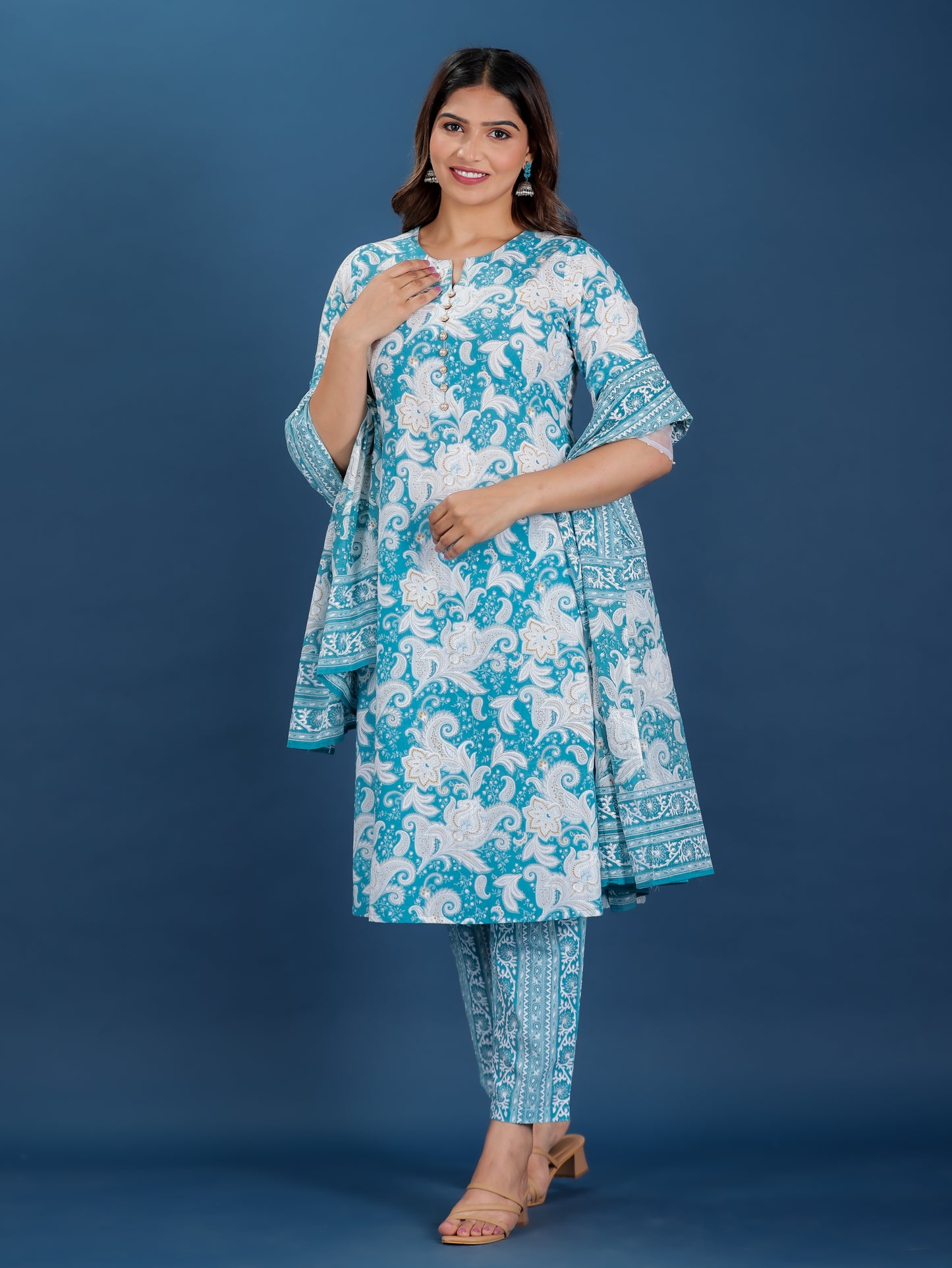 Soft Cotton Paisley Kurta