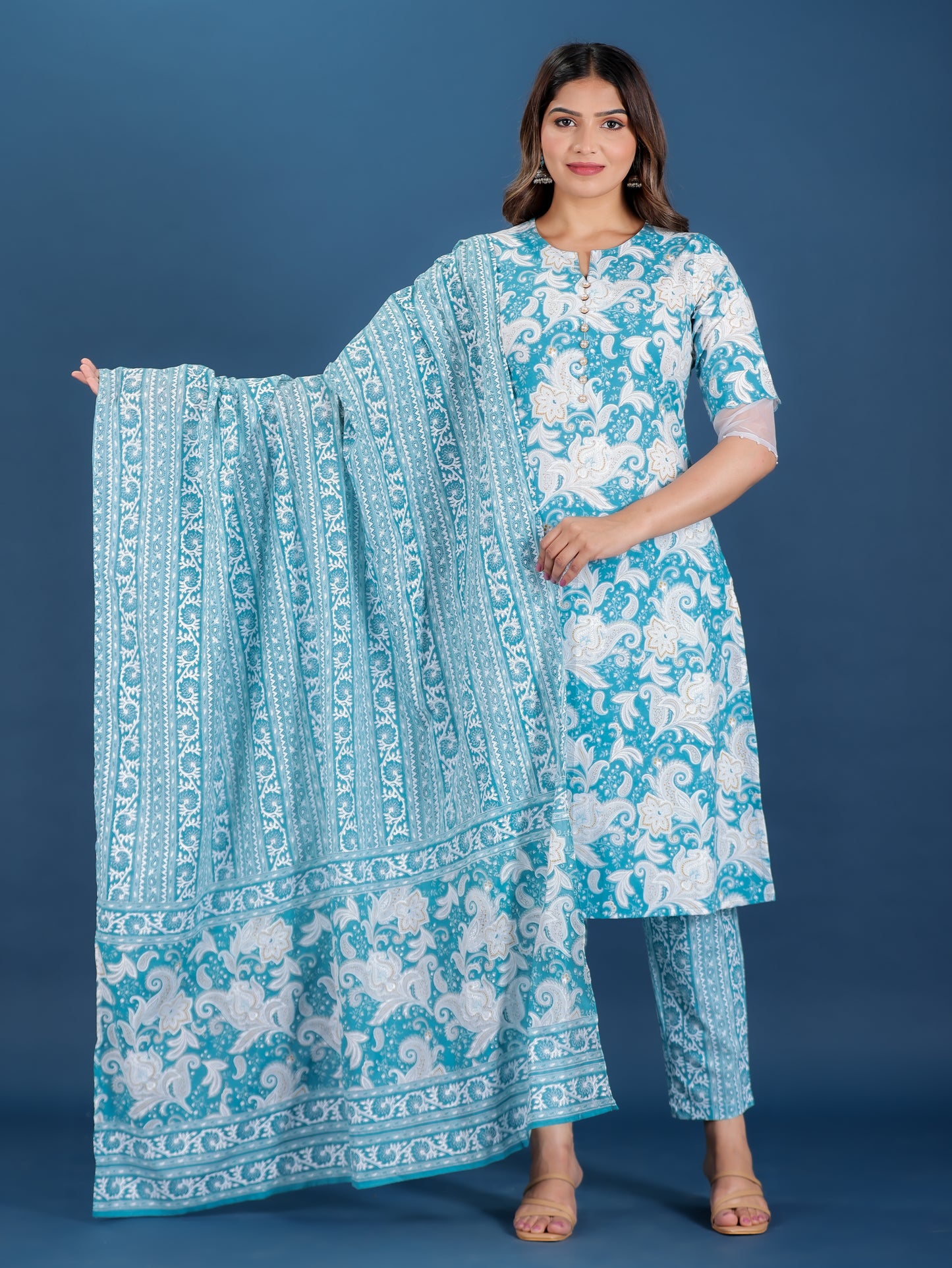 Soft Cotton Paisley Kurta