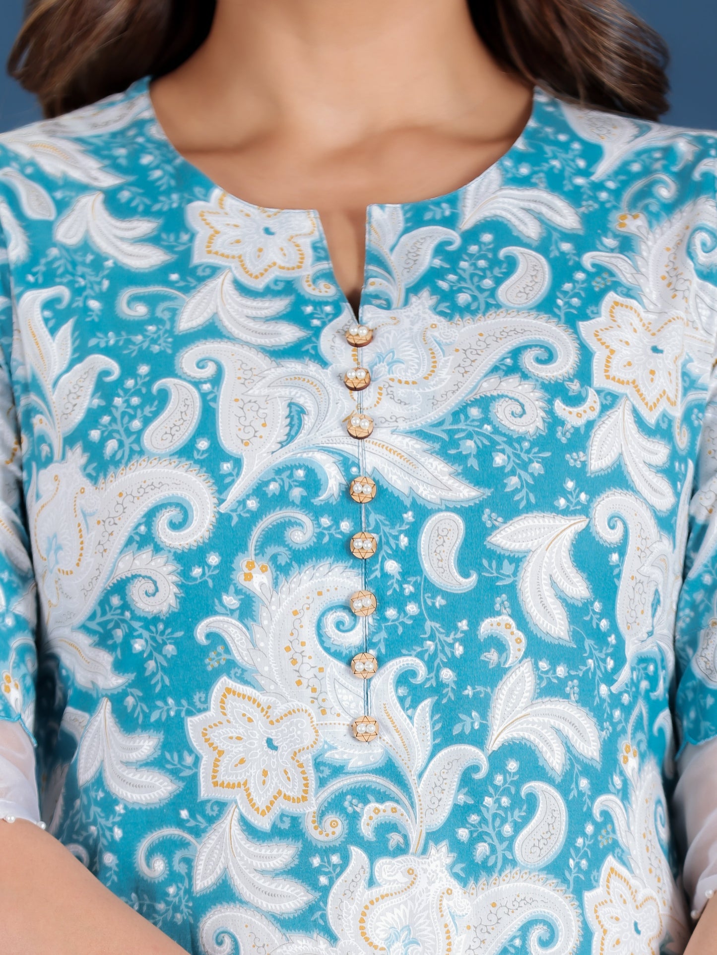 Soft Cotton Paisley Kurta