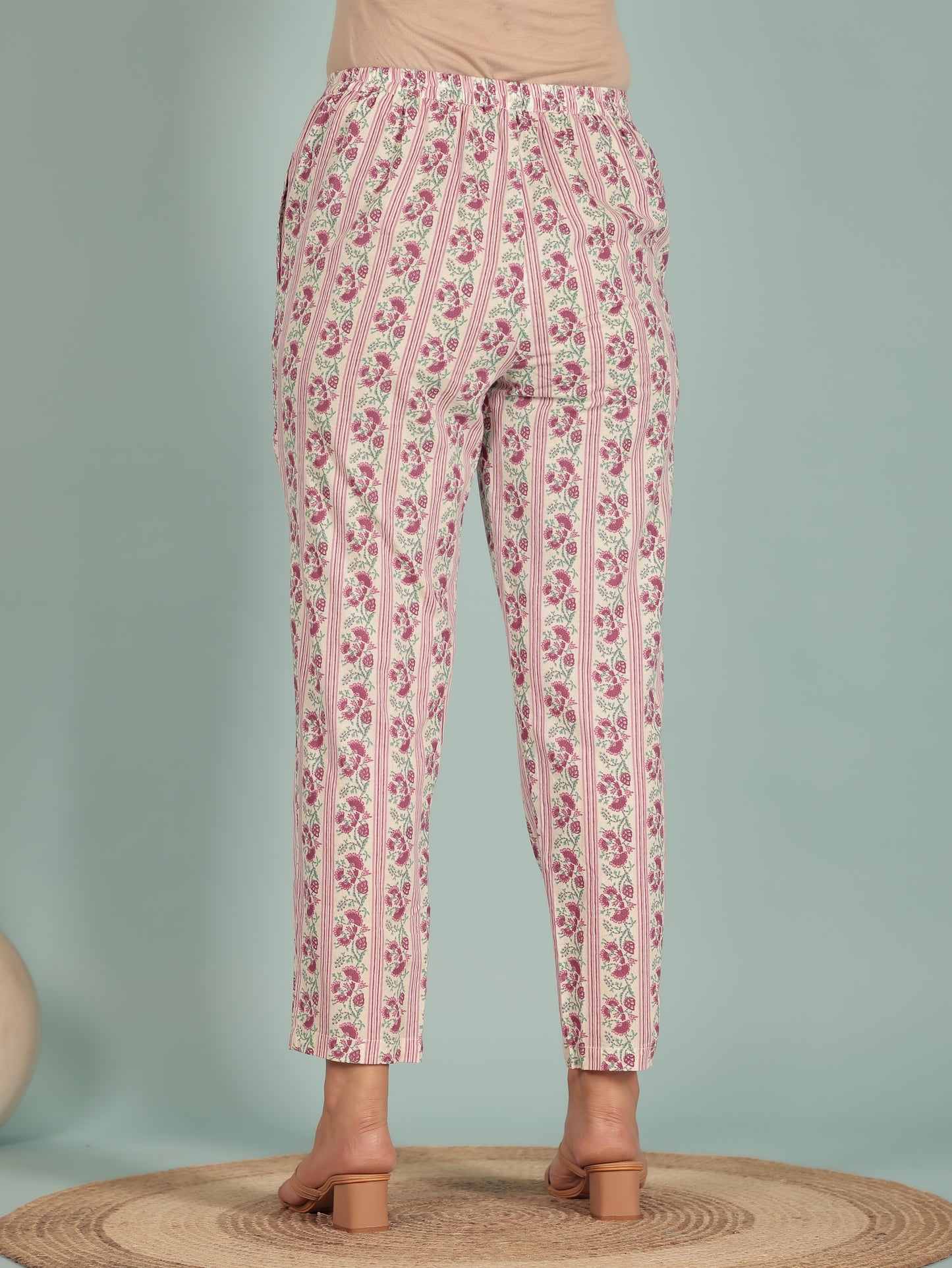 Soft Cotton Striped Pant