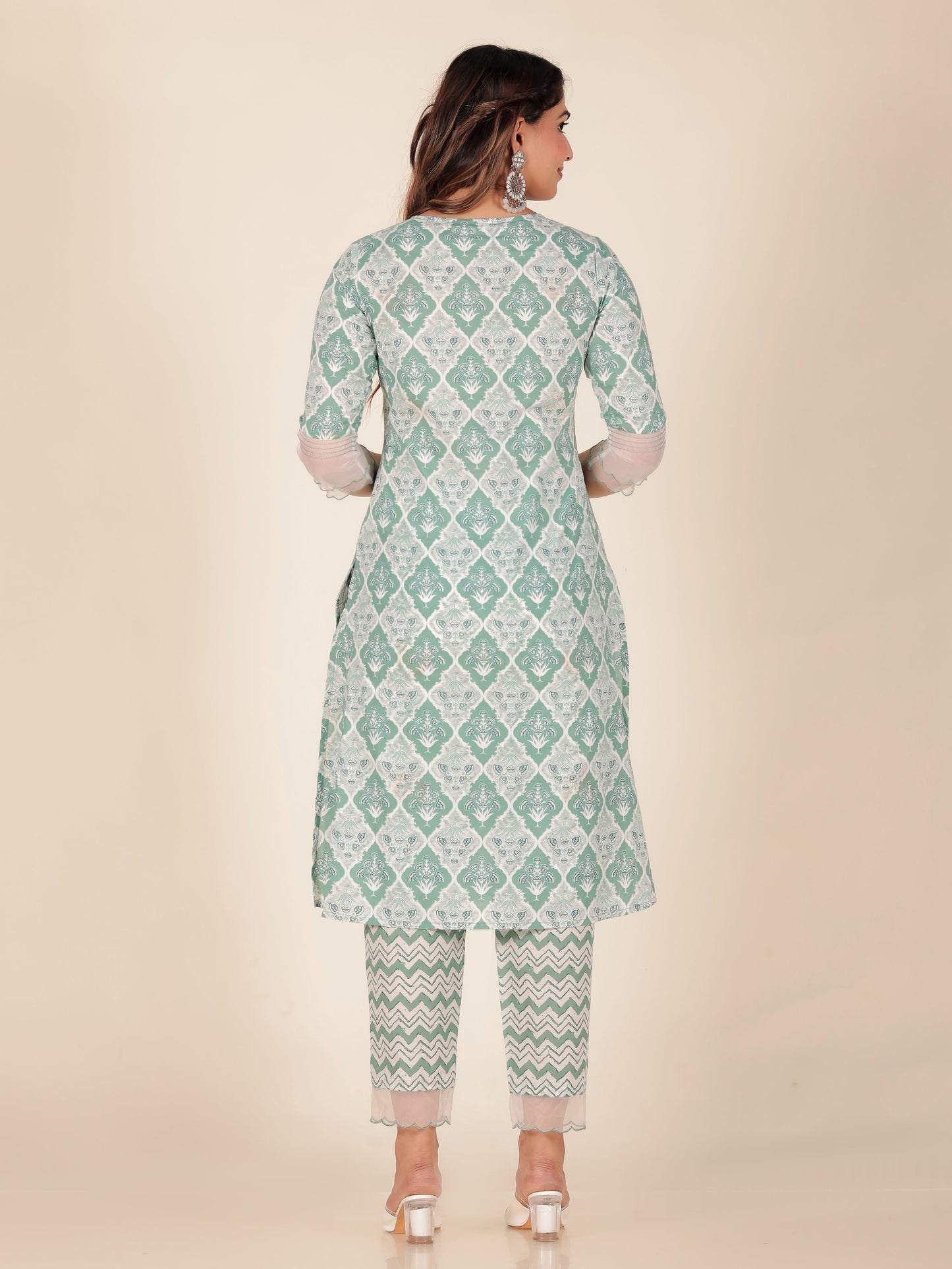 Soft Cotton Geometric Kurta