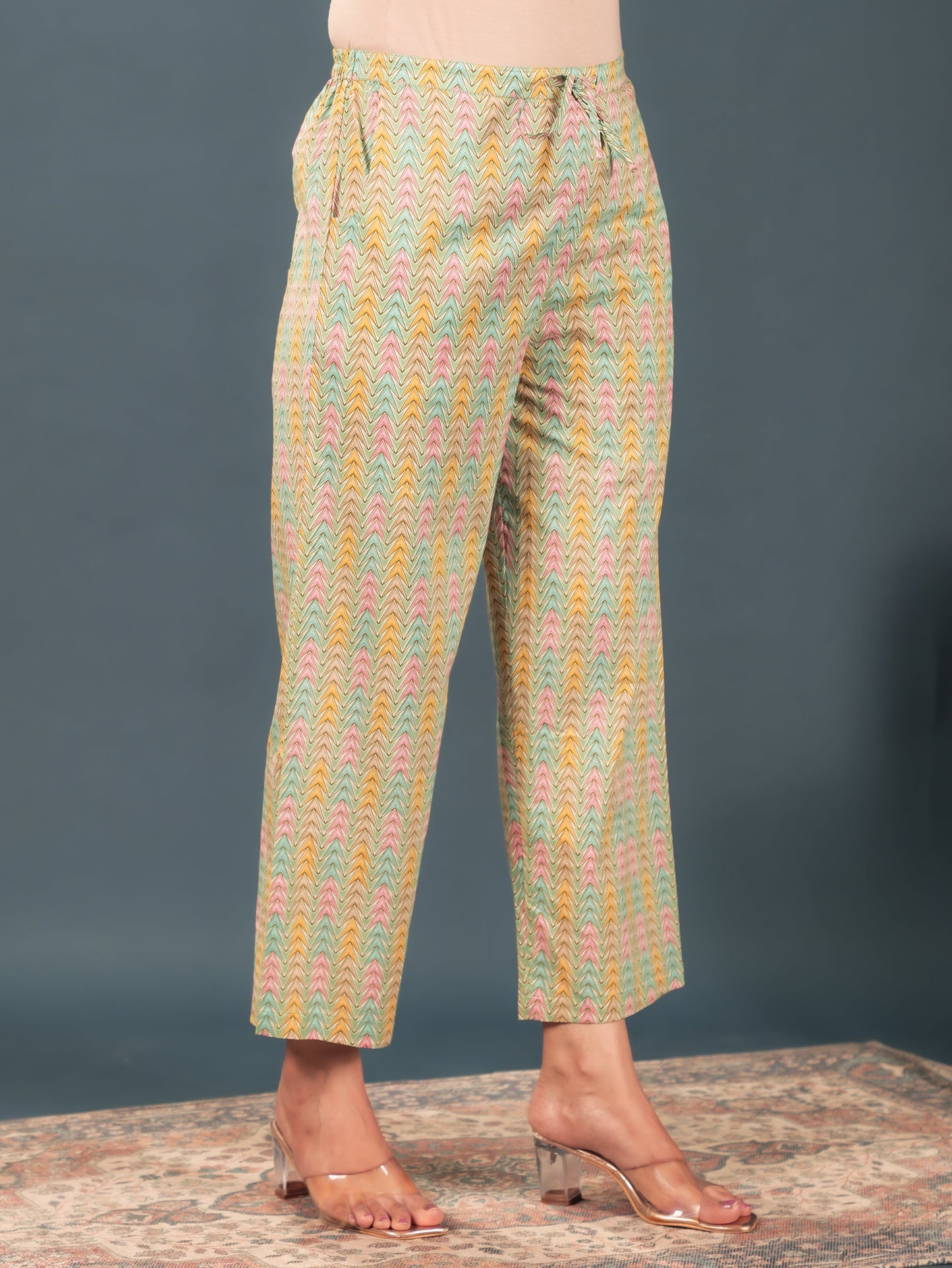 Soft Cotton Striped Pant