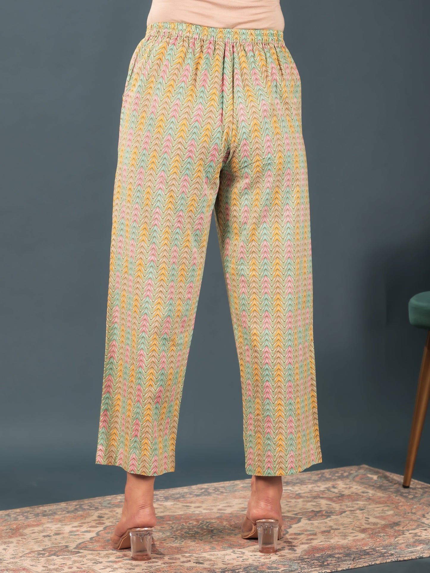 Soft Cotton Striped Pant