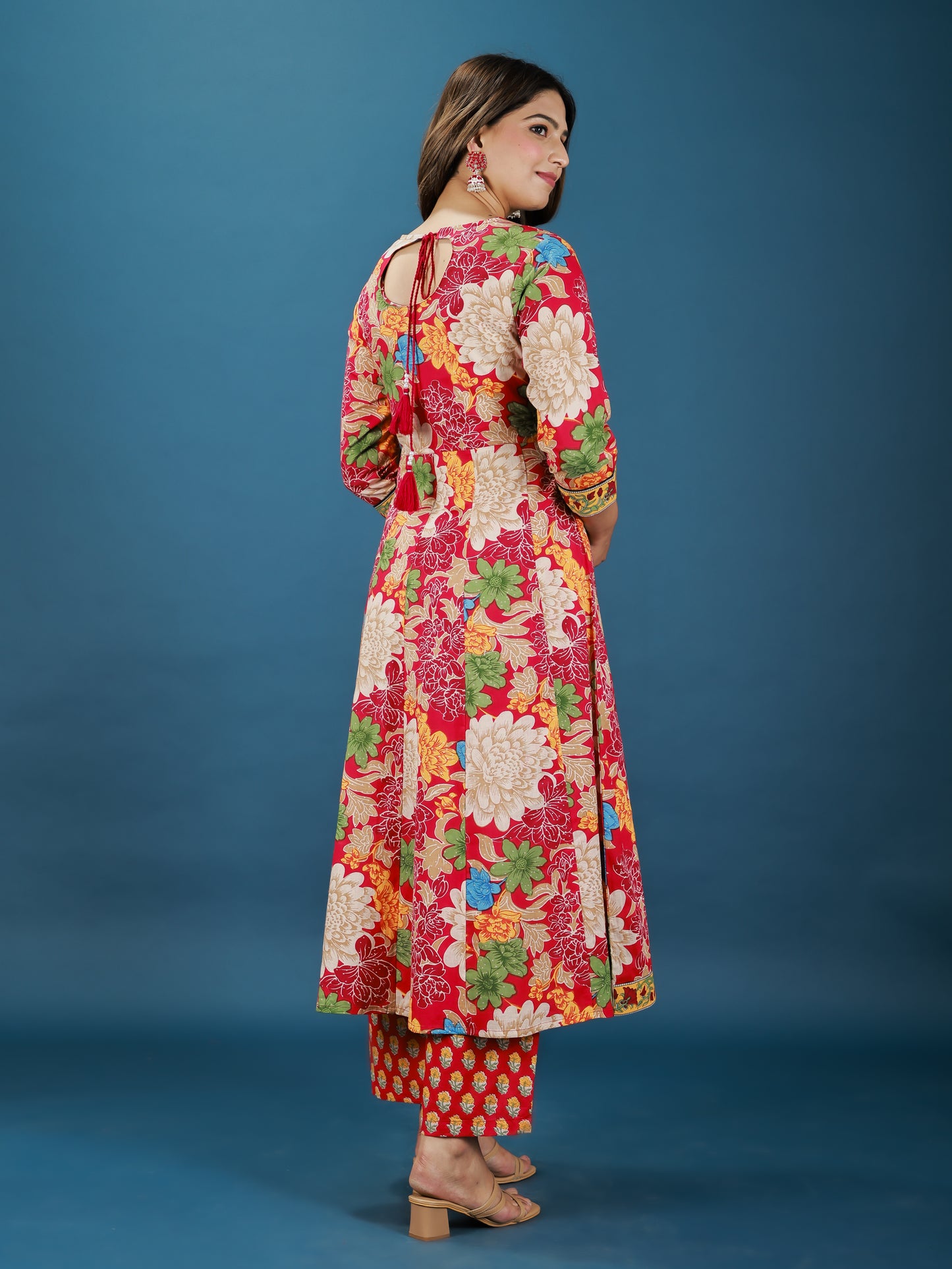 Soft Cotton Floral Kurta