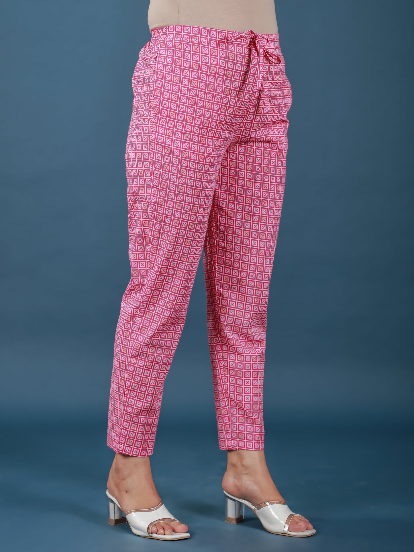 Soft Cotton Geometric Pant