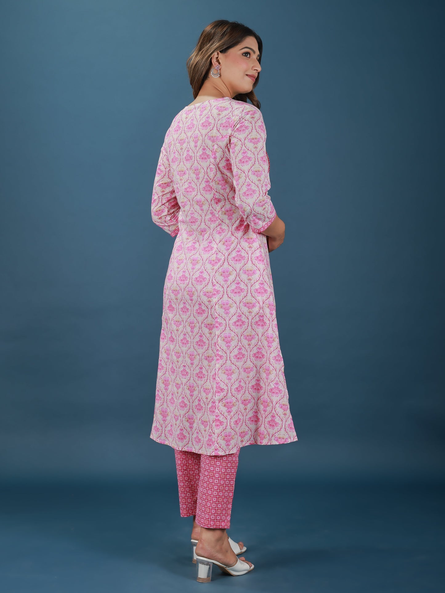 Soft Cotton Floral Kurta