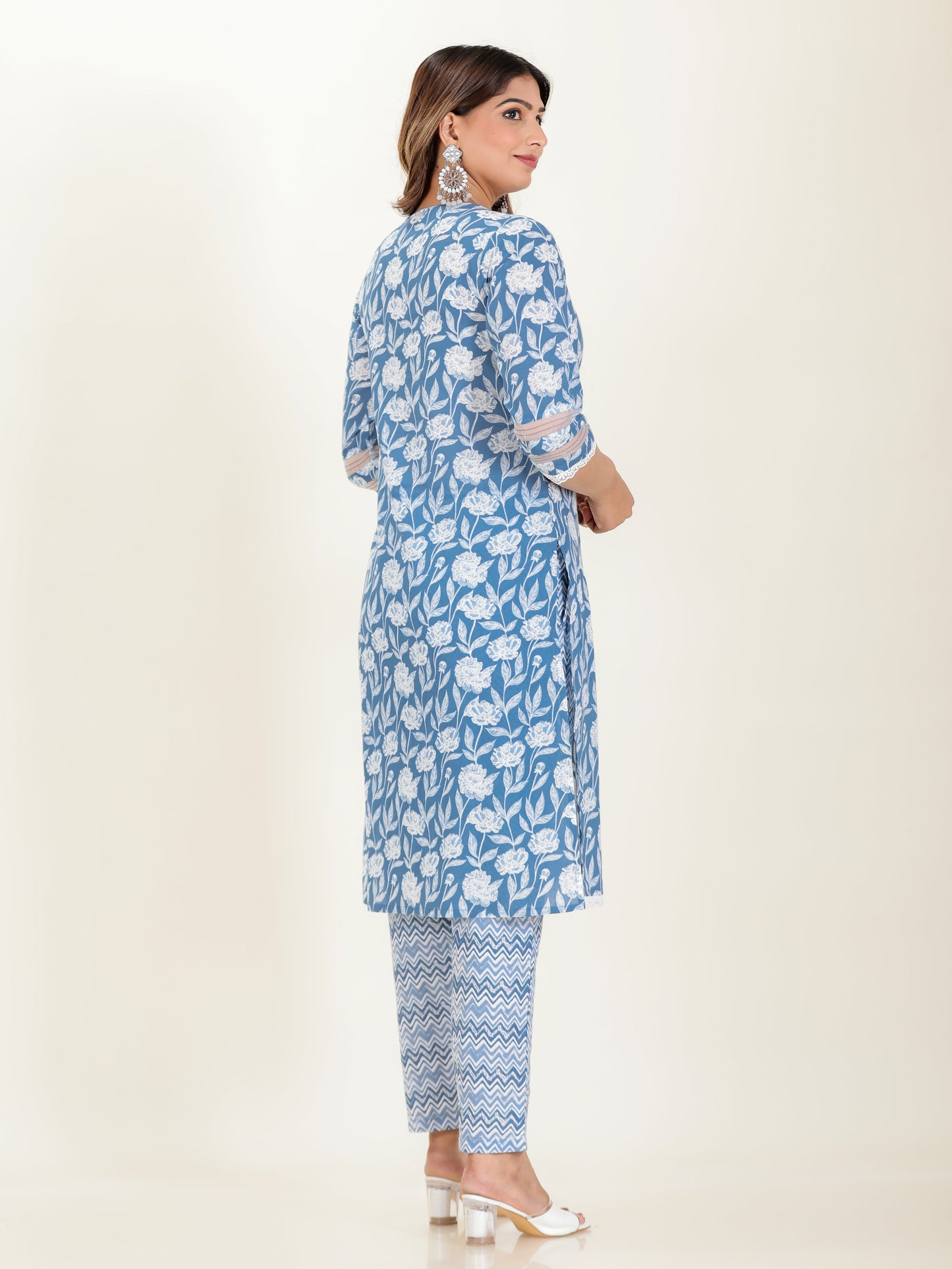 Soft Cotton Floral Kurta