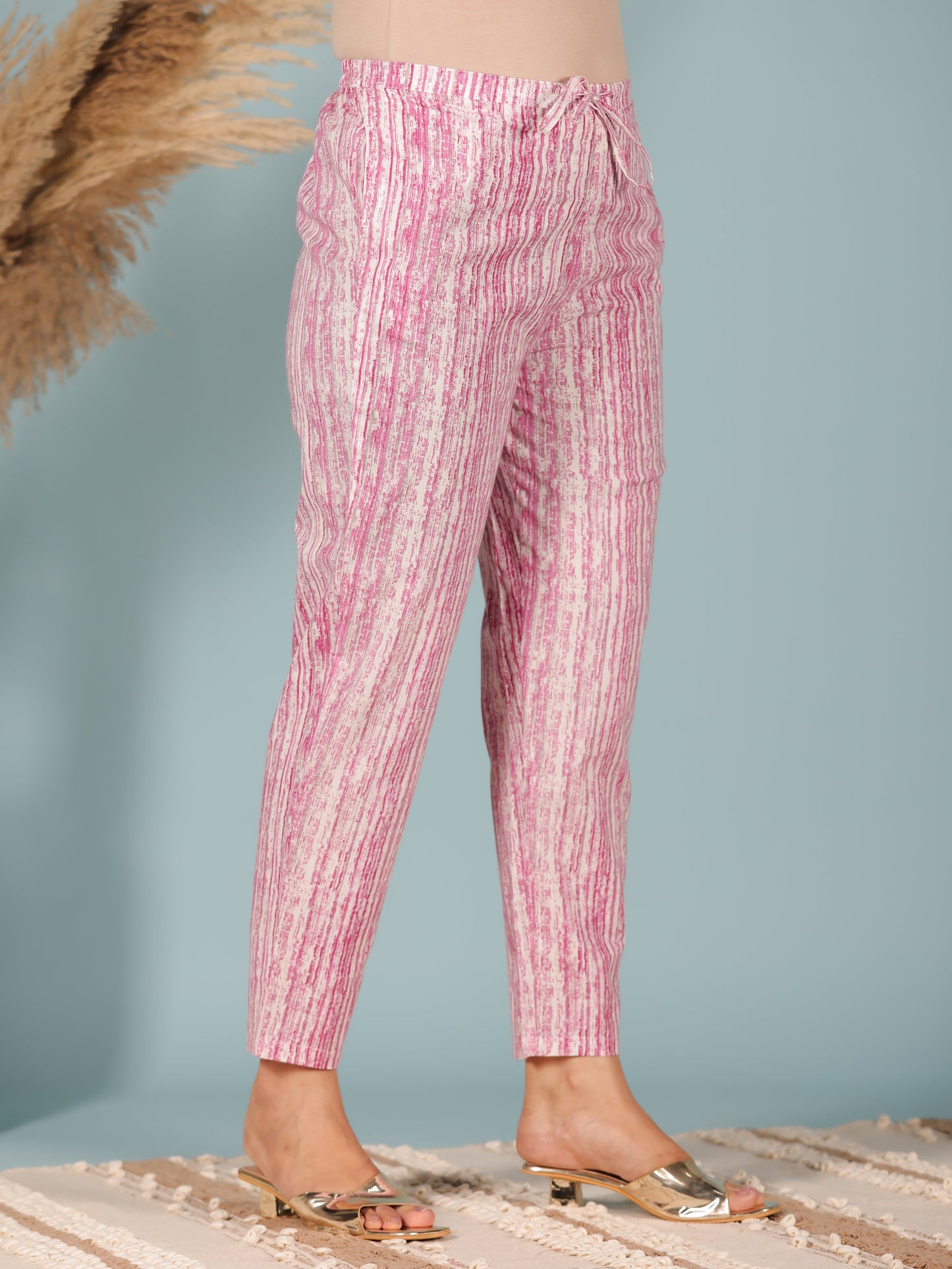 Soft Cotton Striped Pant