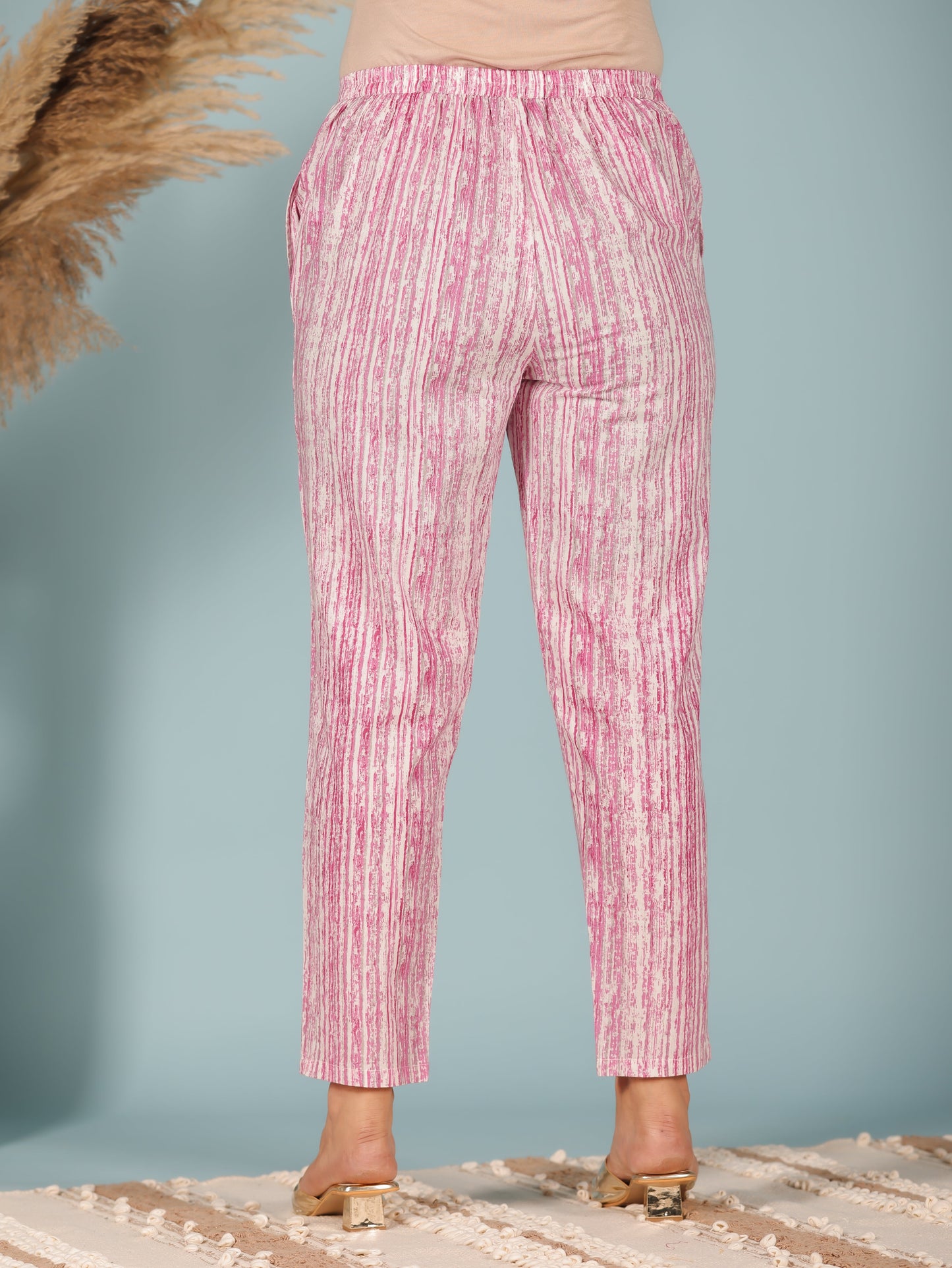 Soft Cotton Striped Pant