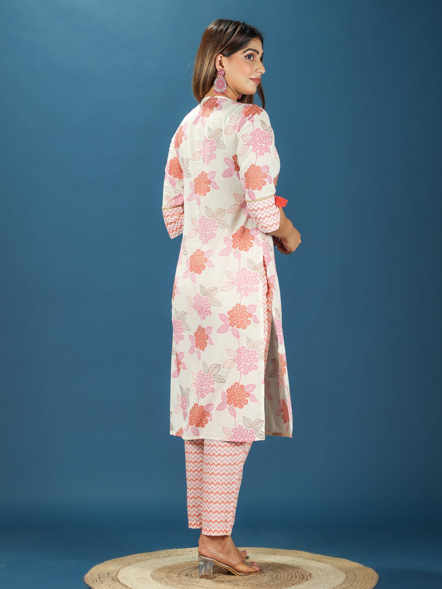 Soft Cotton Floral Kurta