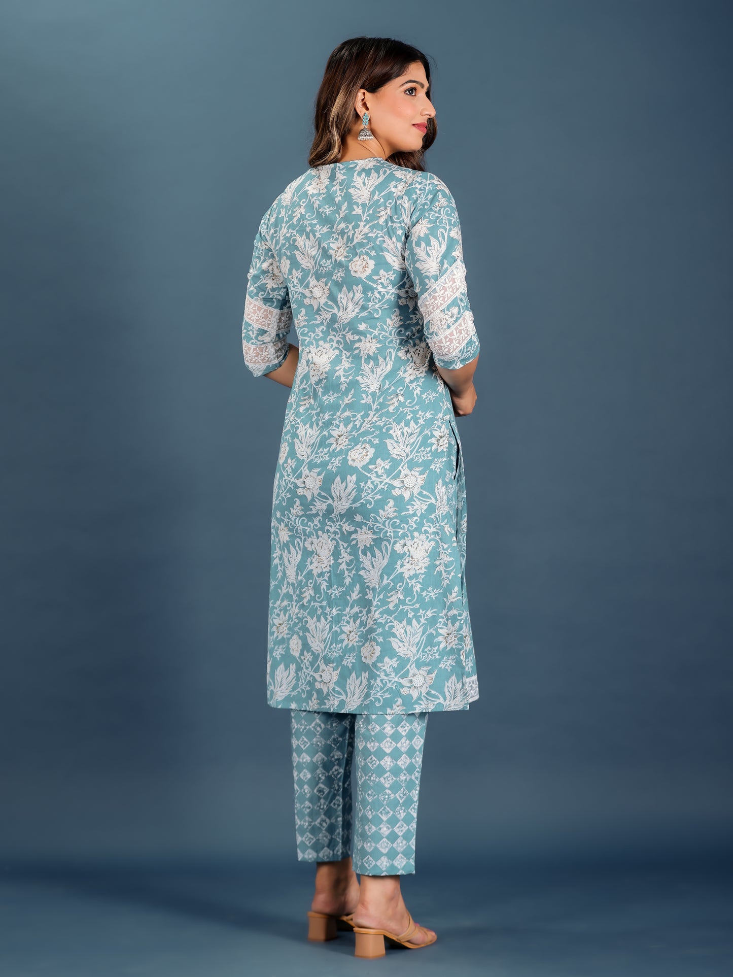 Soft Cotton Floral Kurta