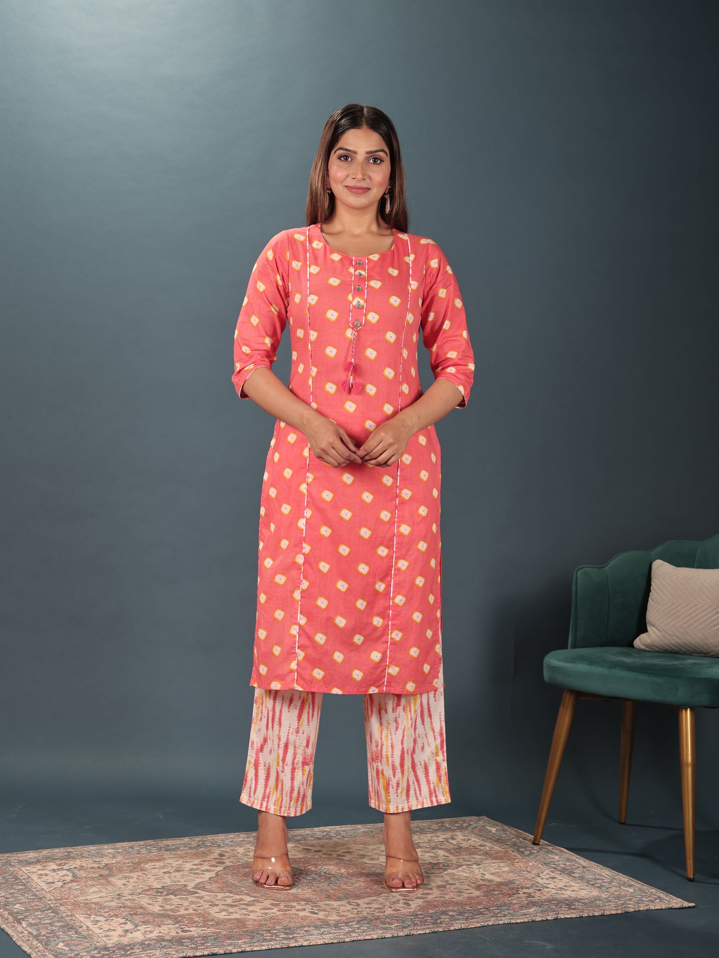 Soft Cotton Tie-Dye Kurta