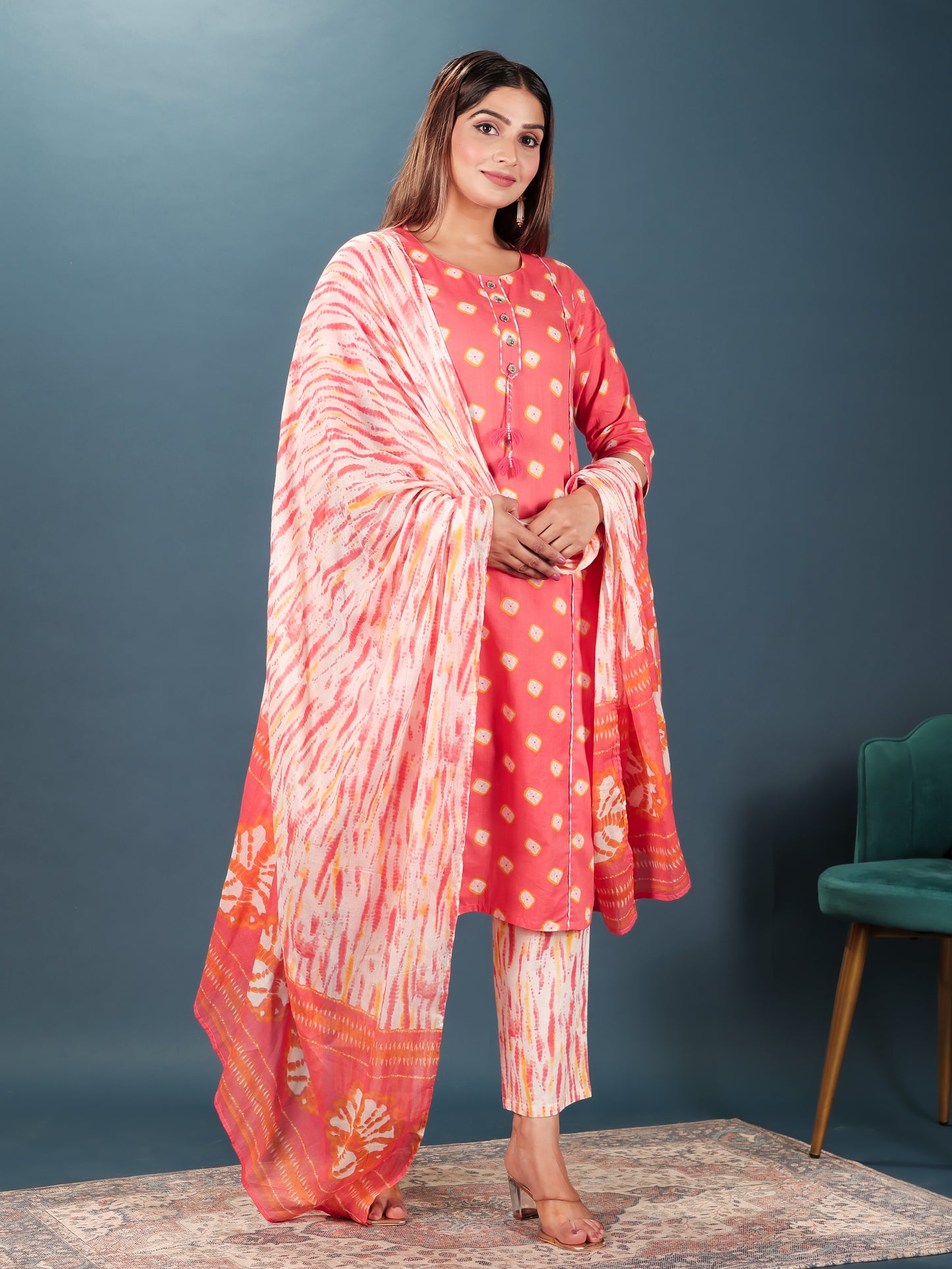 Soft Cotton Tie-Dye Kurta