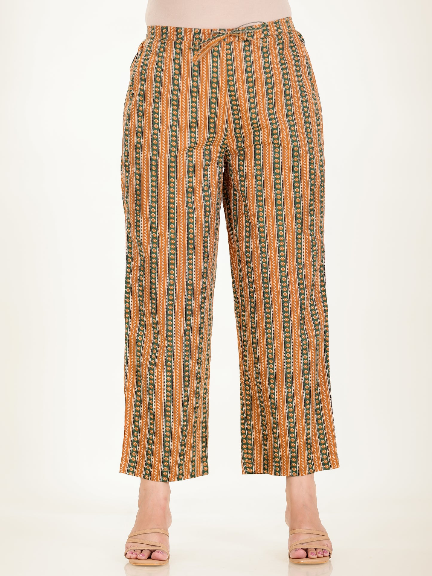 Soft Cotton Striped Pant