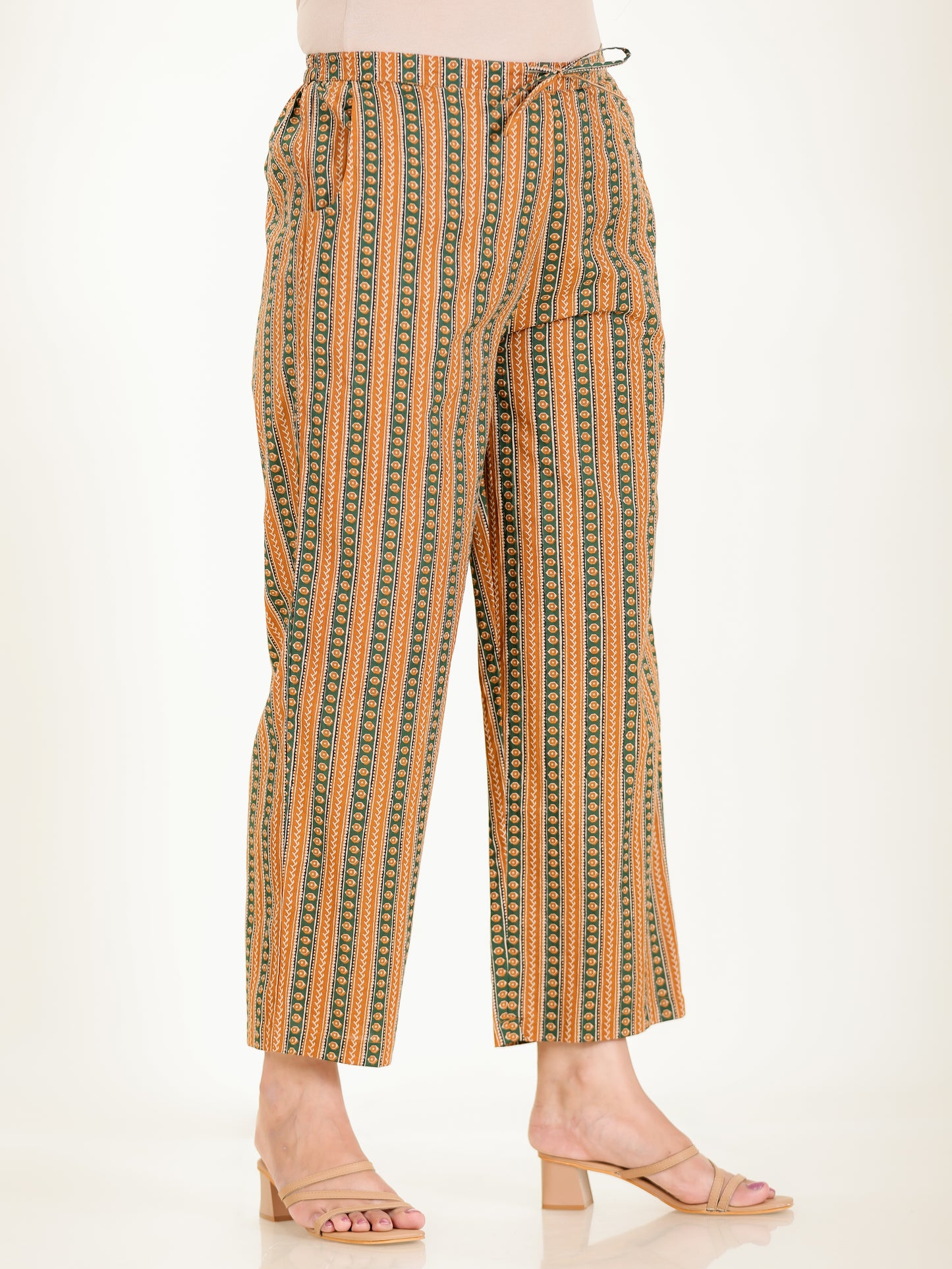 Soft Cotton Striped Pant