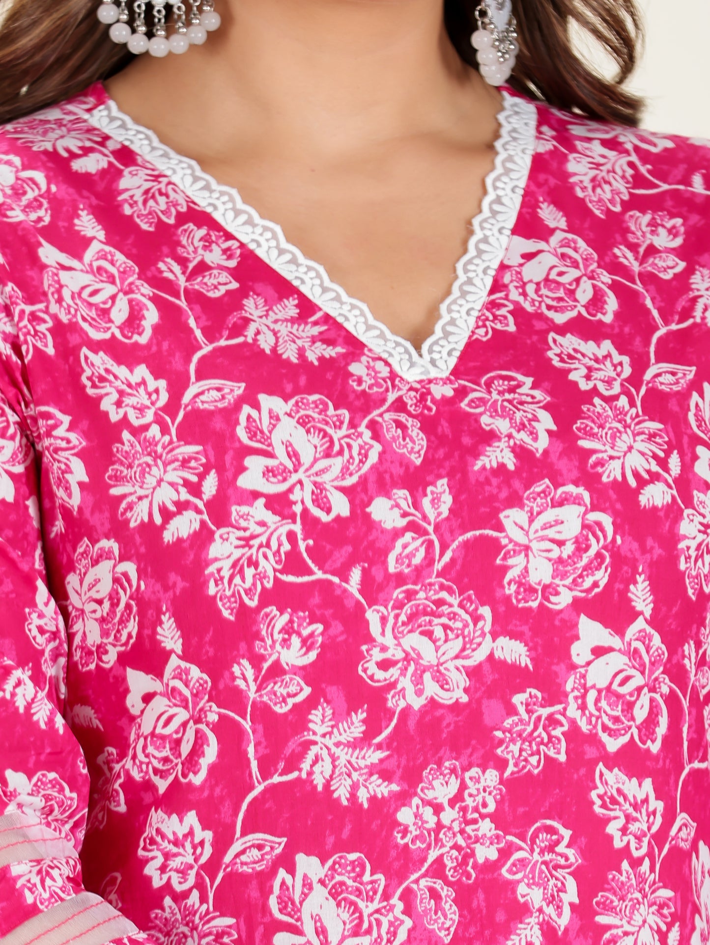 Soft Cotton Floral Kurta