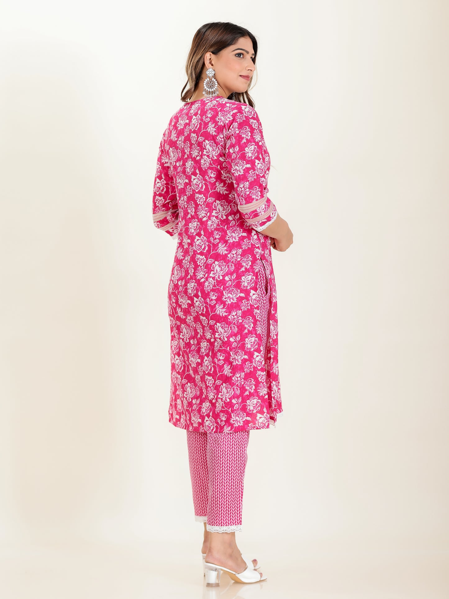 Soft Cotton Floral Kurta