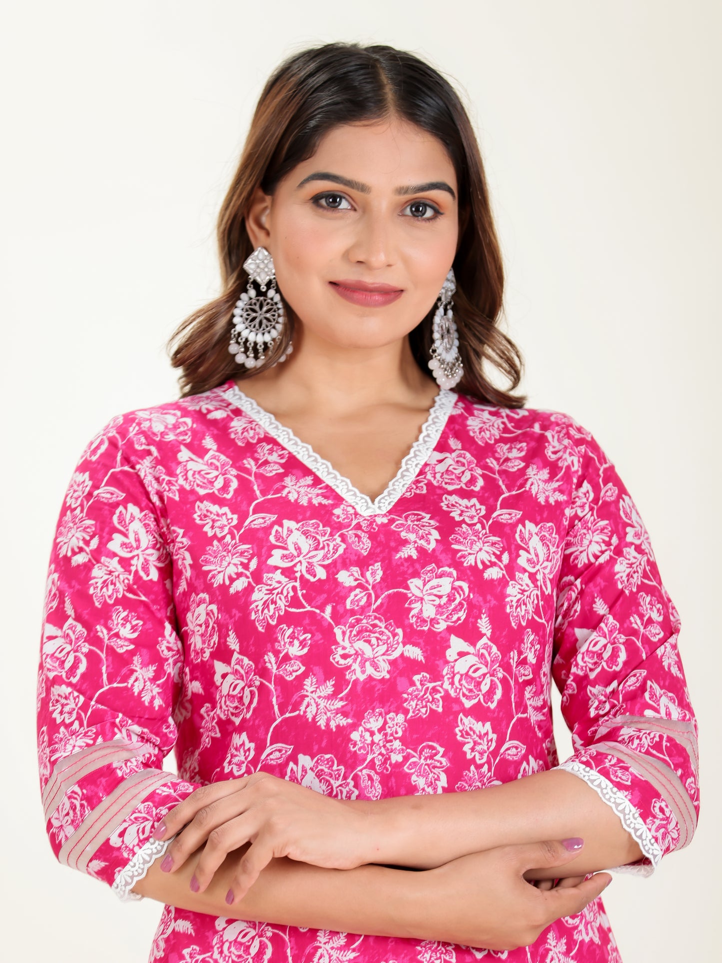 Soft Cotton Floral Kurta