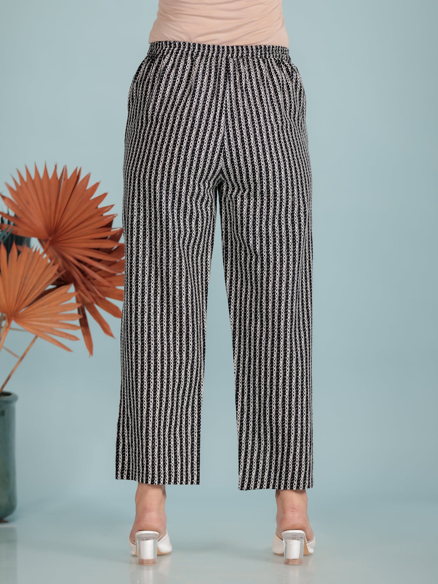 Soft Cotton Striped Pant