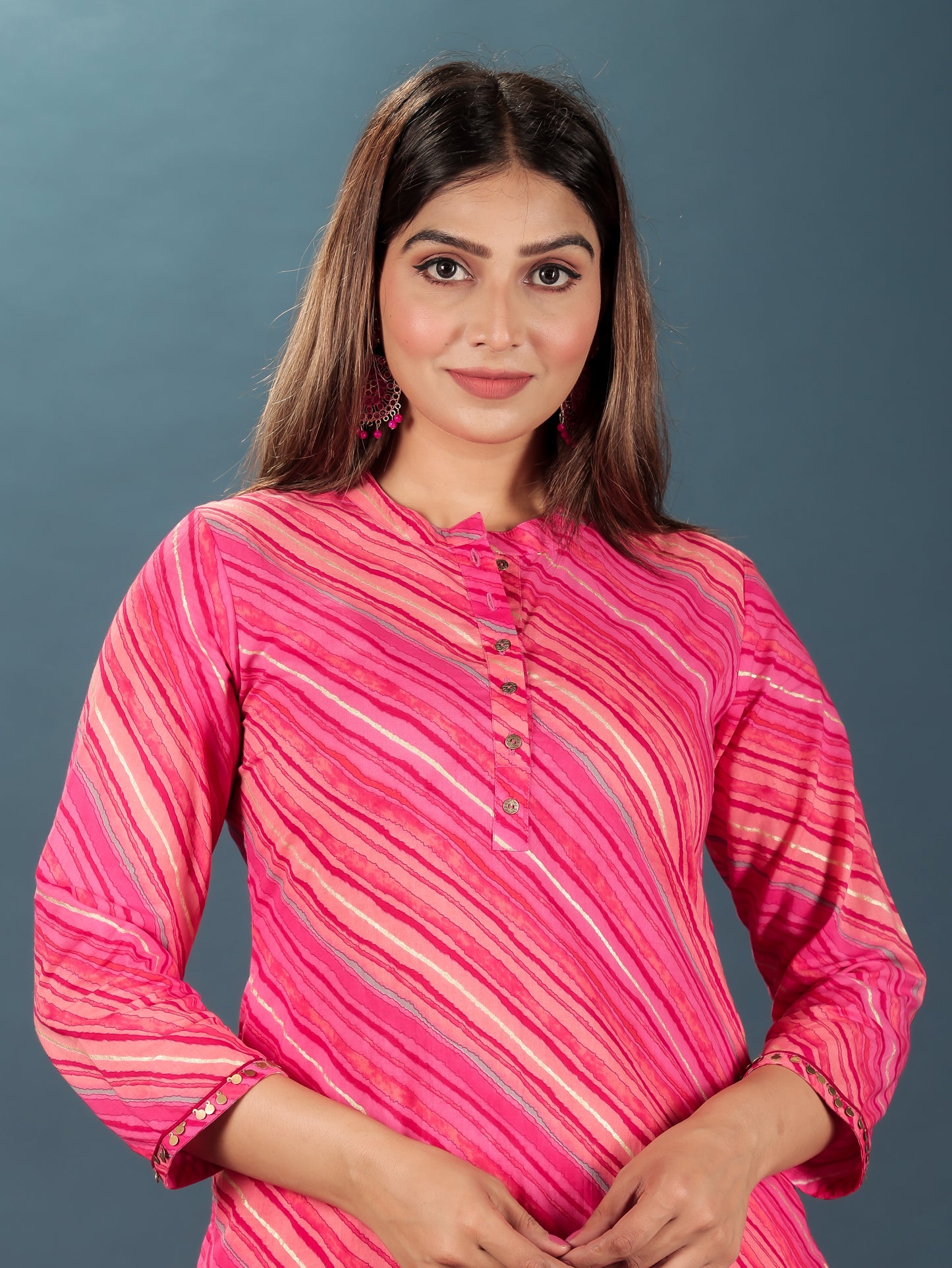 Soft Cotton Leheriya Kurta