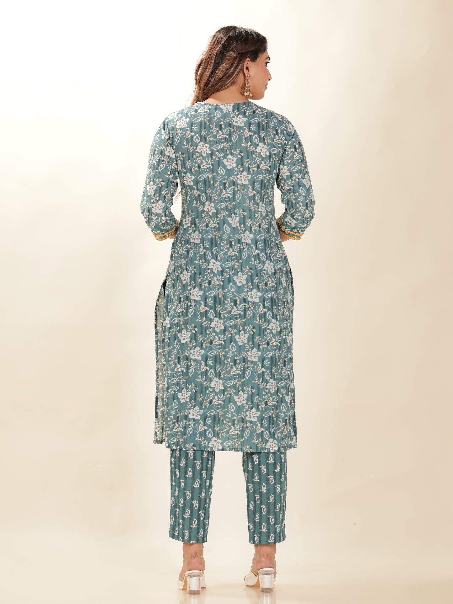 Soft Cotton Floral Kurta