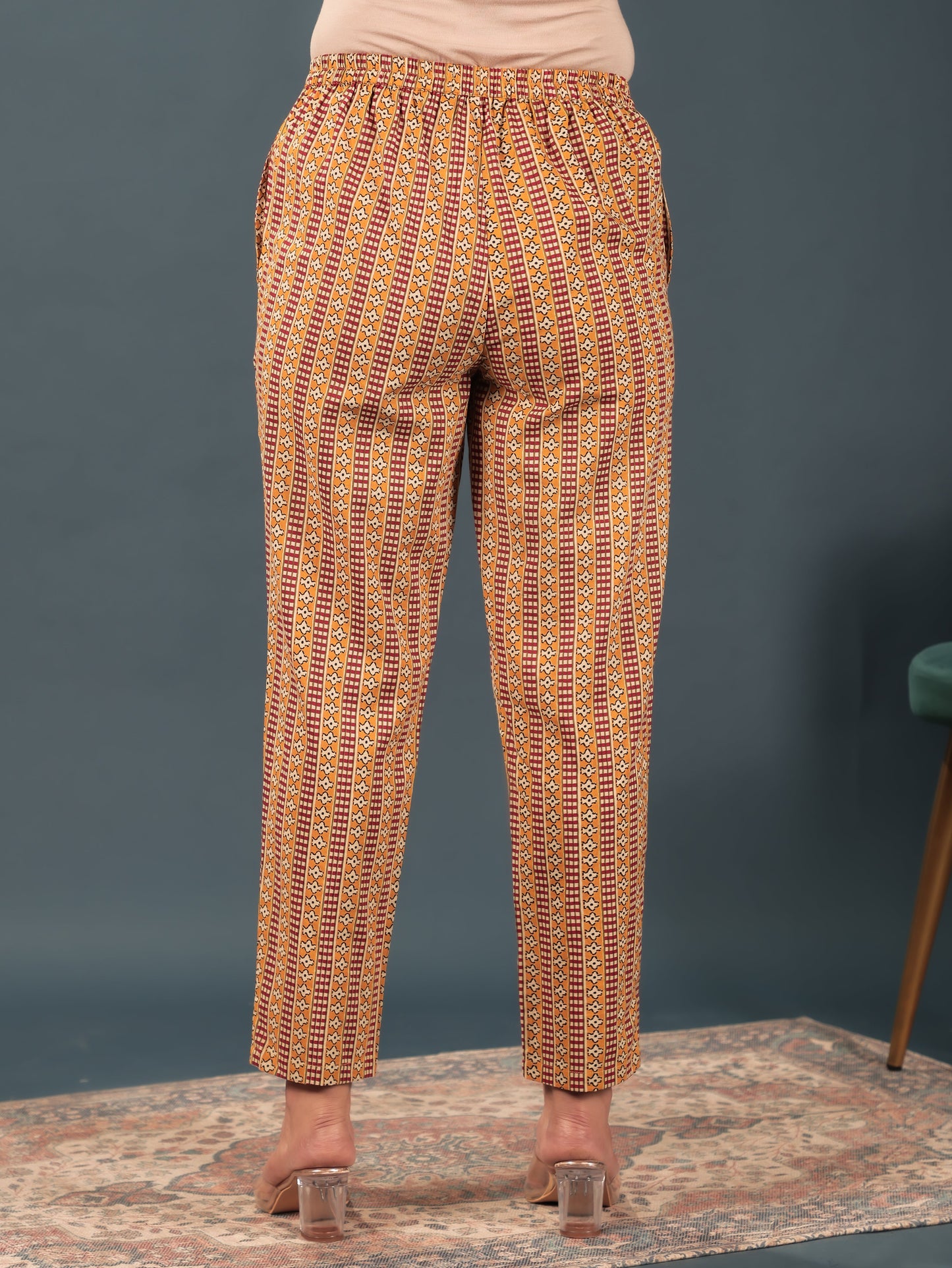 Soft Cotton Striped Pant