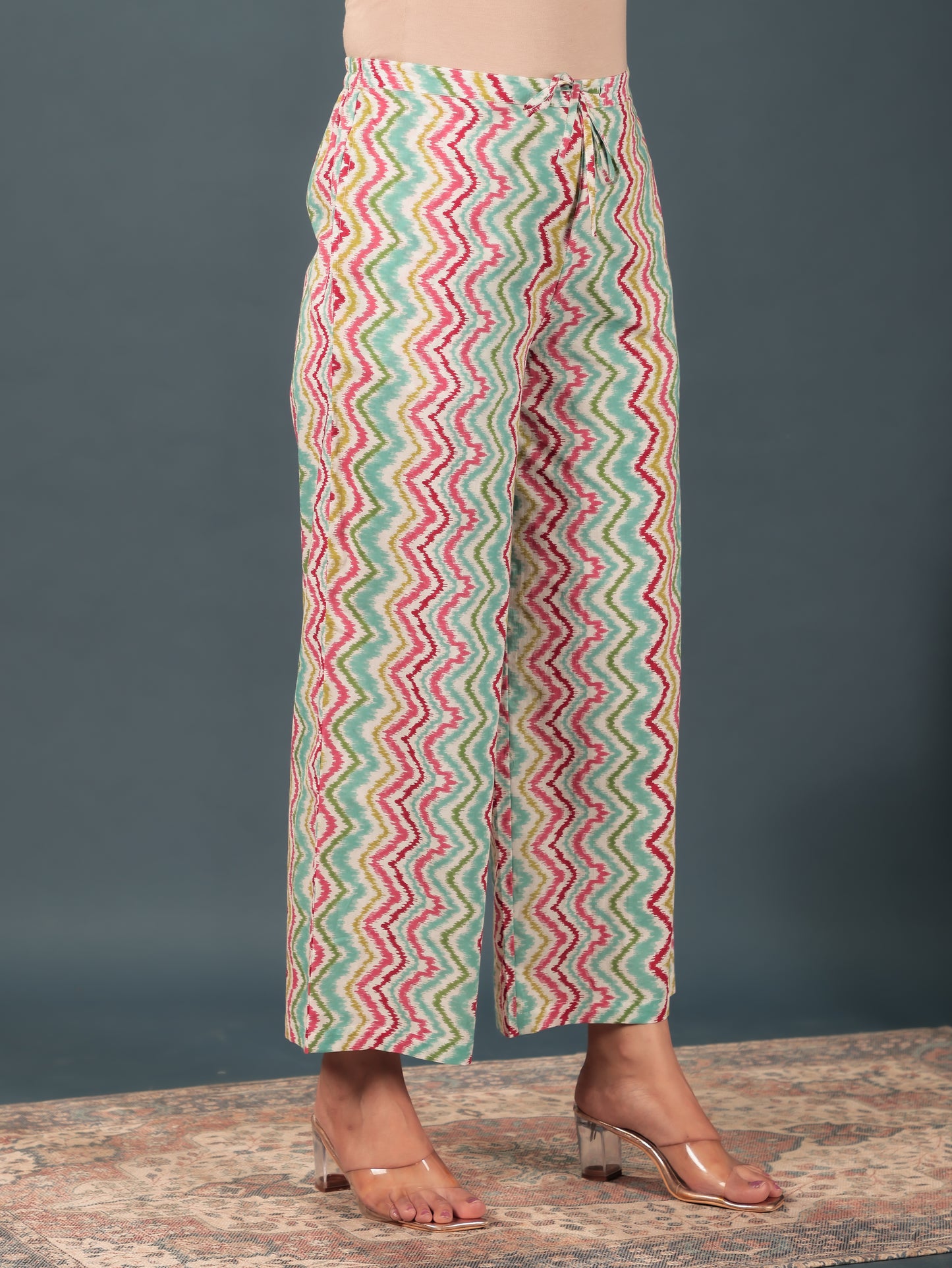 Soft Cotton Chevron Palazzo