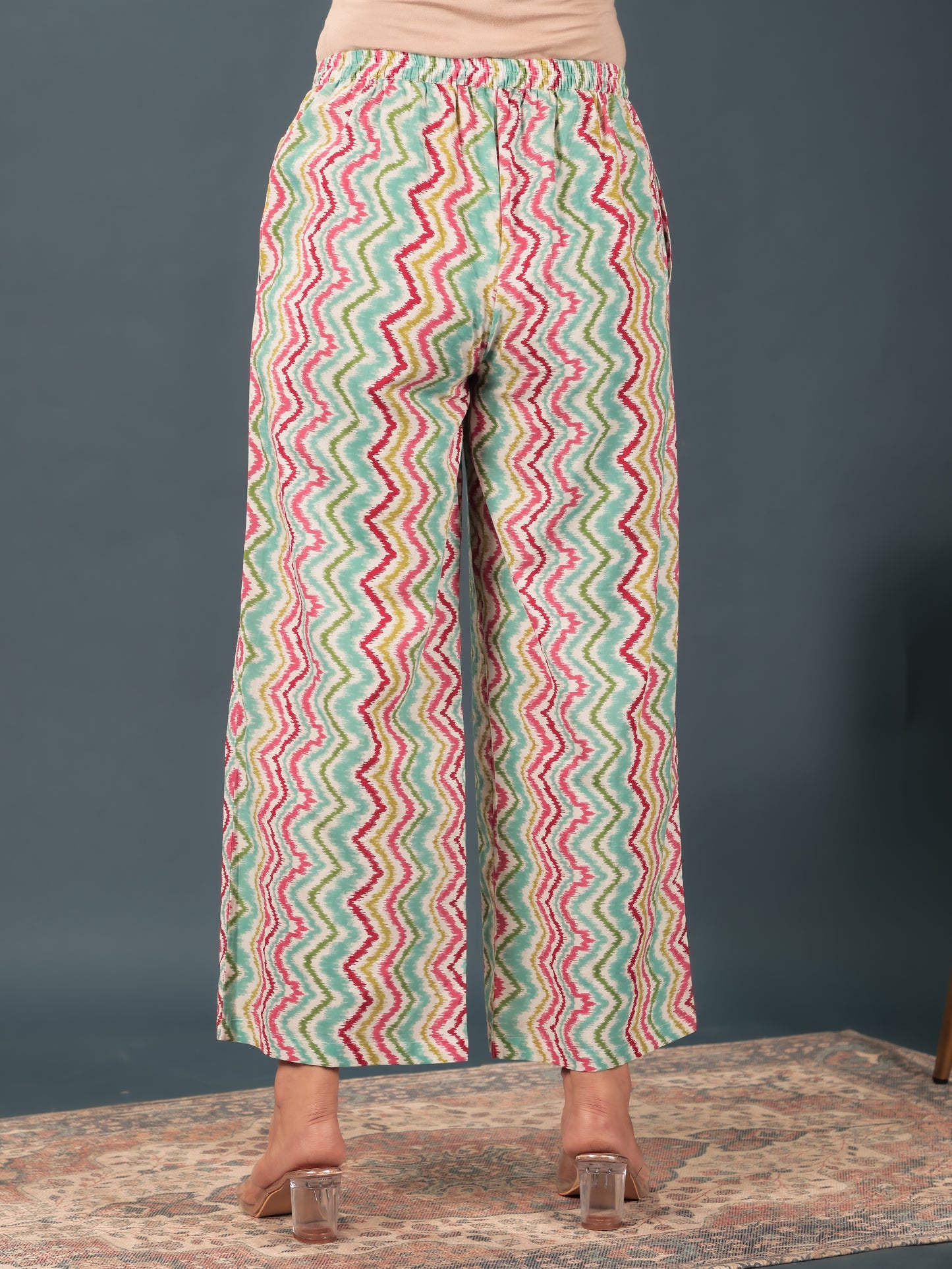 Soft Cotton Chevron Palazzo