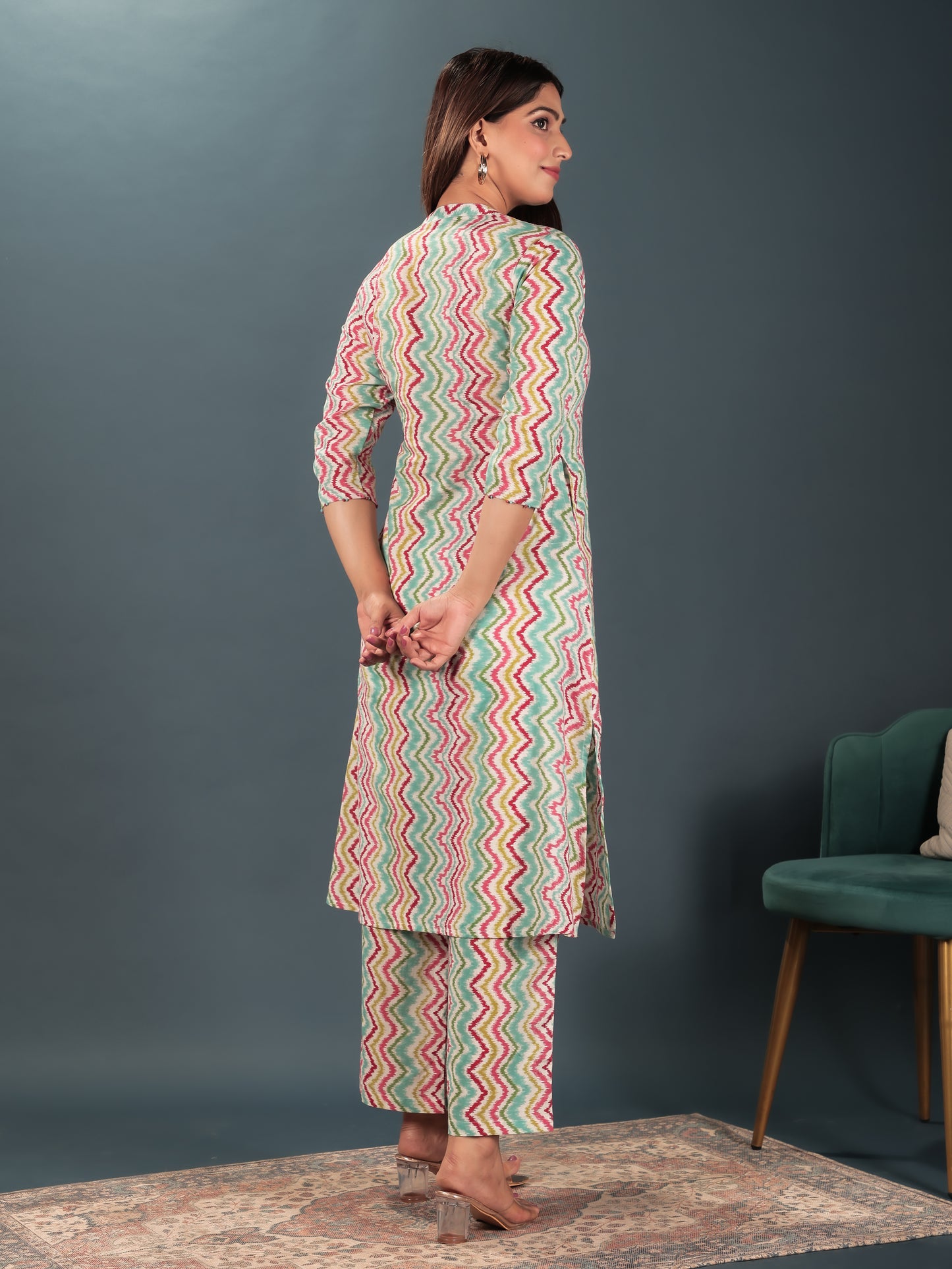 Soft Cotton Chevron Kurta