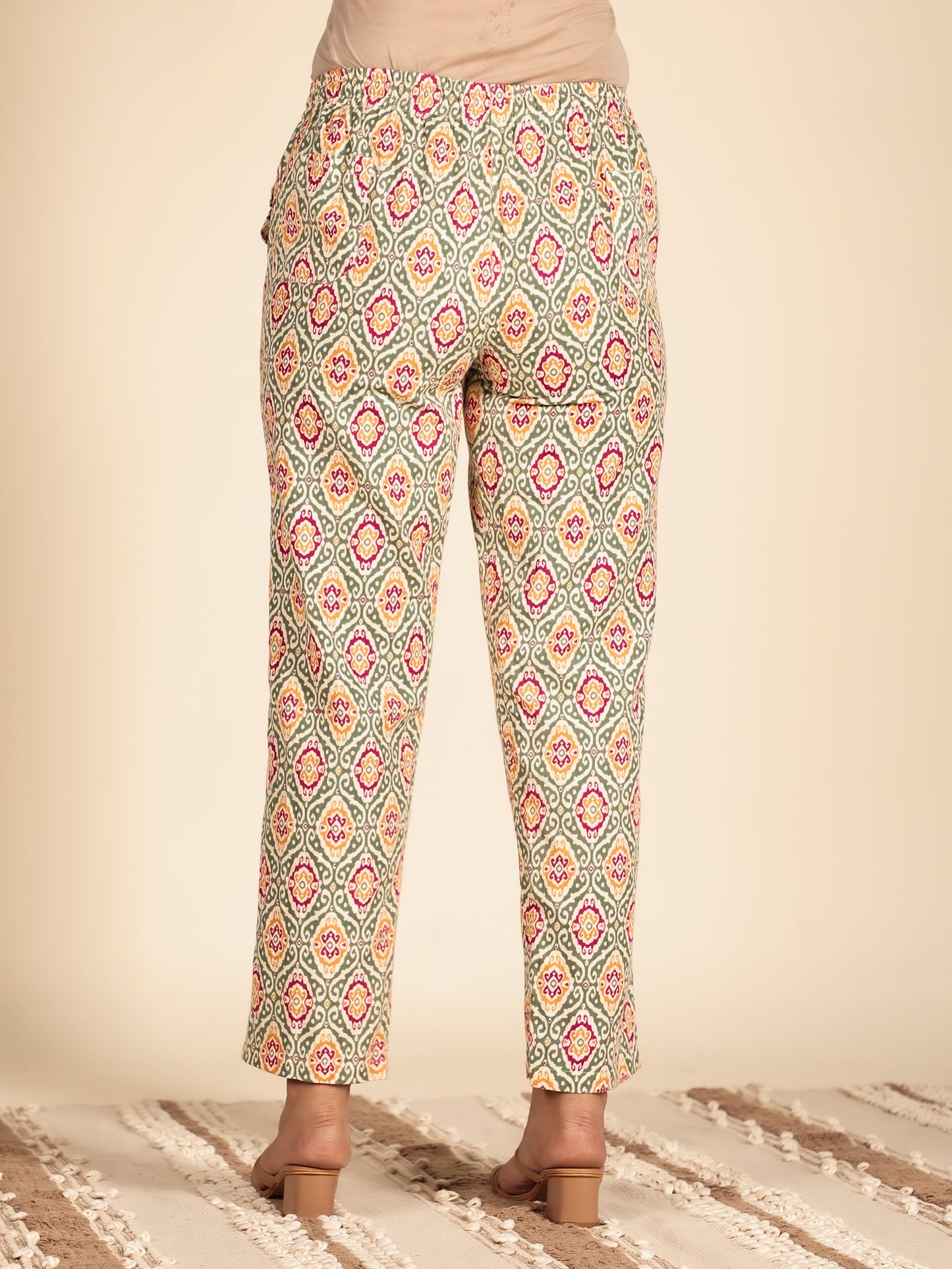 Linen Cotton Ikat Pant